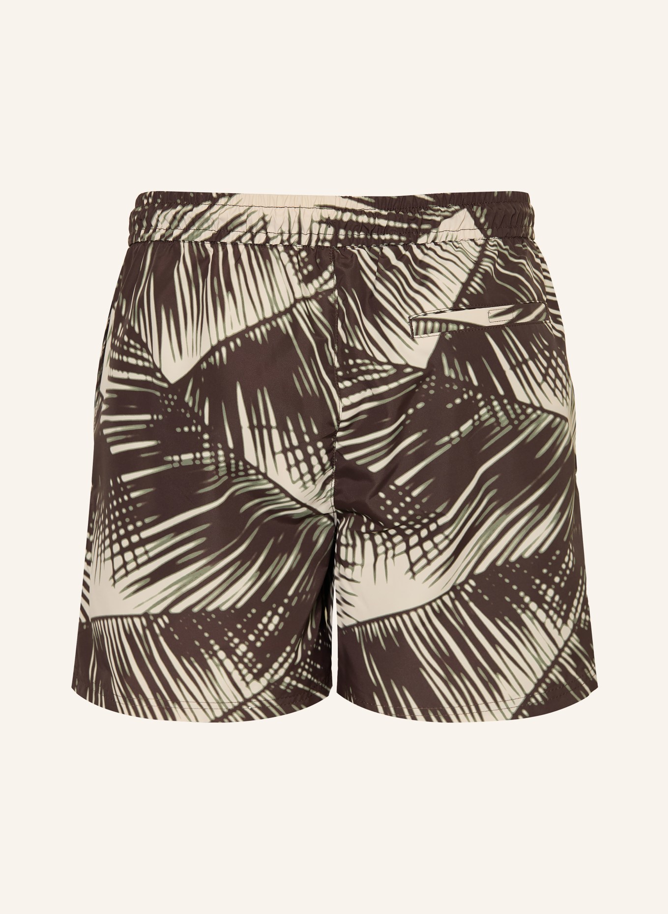 Calvin Klein swim shorts: DARK BROWN / CREAM / OLIVE