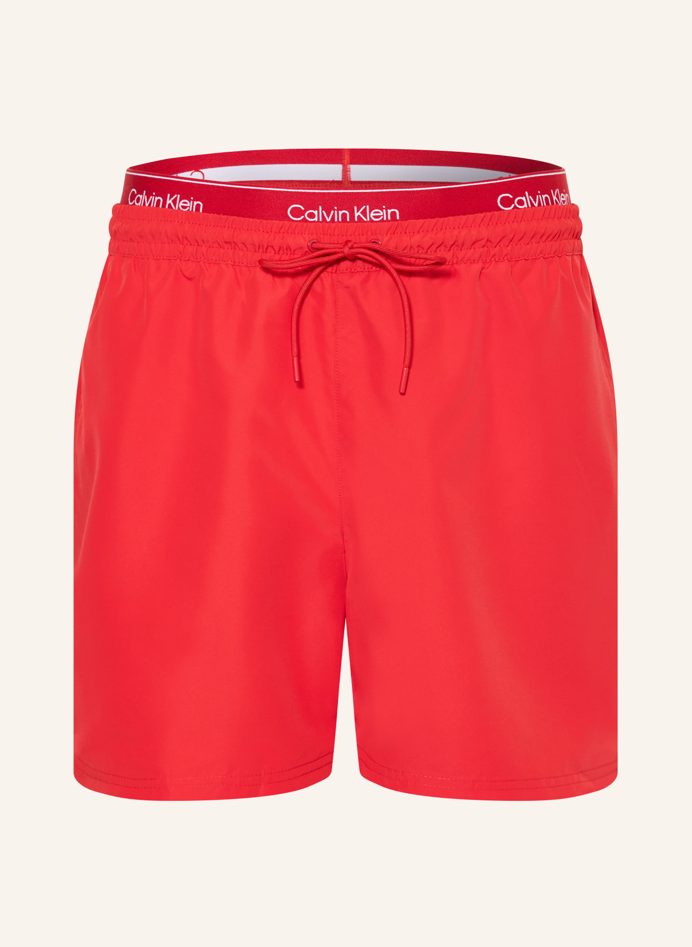 Calvin Klein swim shorts: RED / WHITE