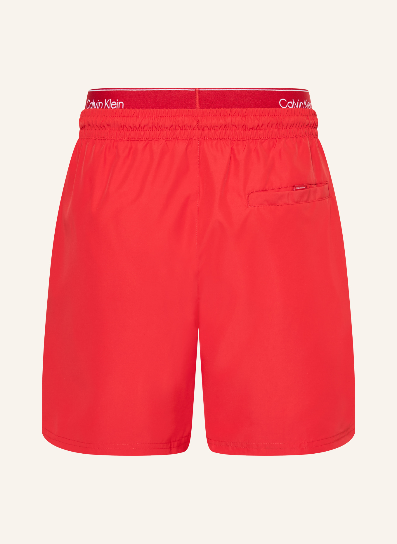 Calvin Klein swim shorts: RED / WHITE