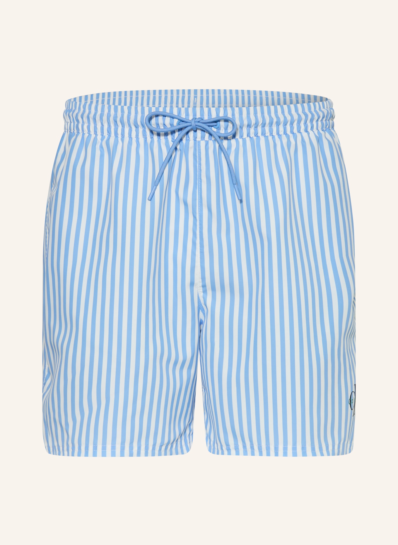 Calvin Klein swim shorts: LIGHT BLUE / WHITE