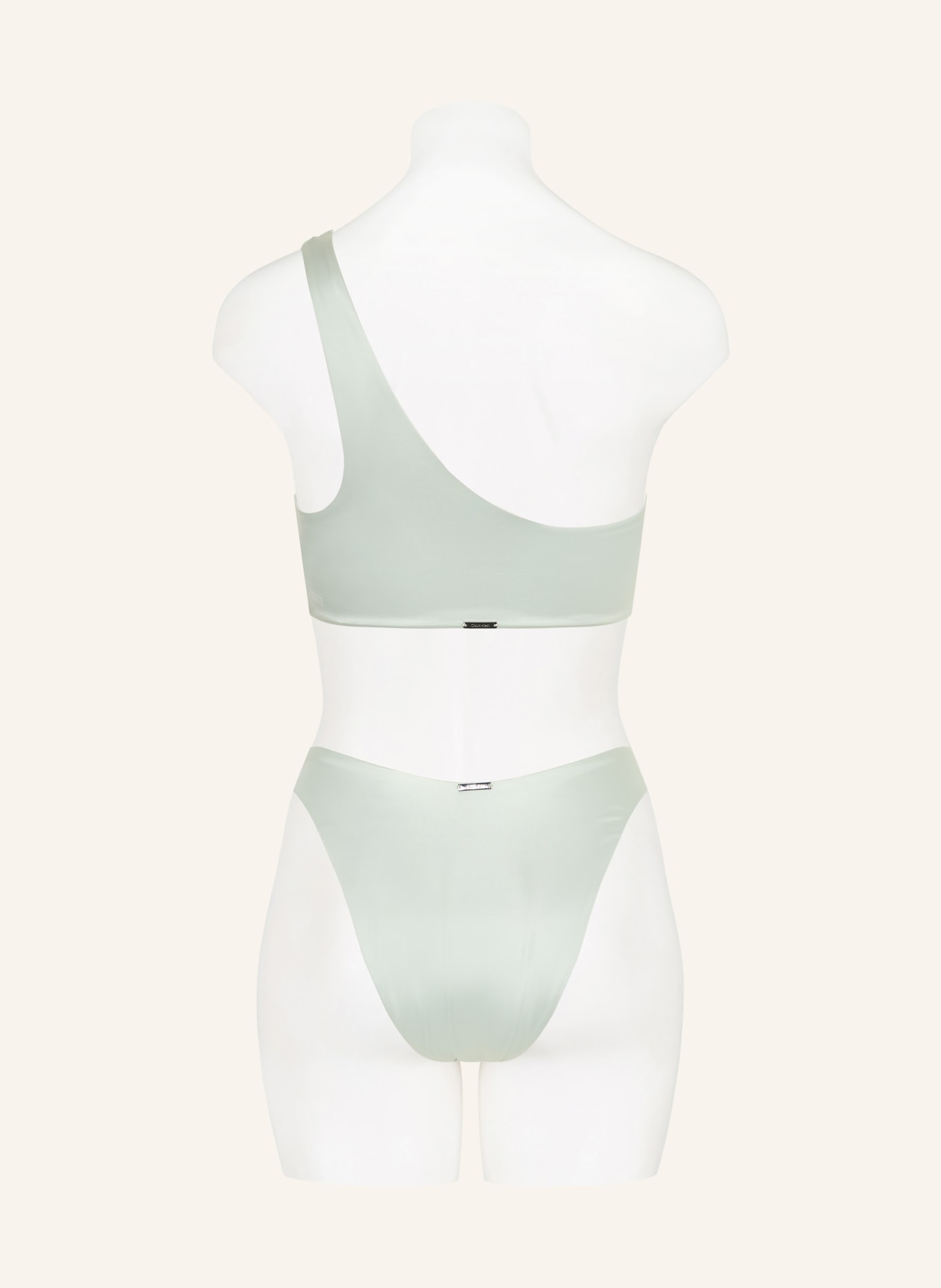 Calvin Klein One-shoulder bikini top CK SHINE: LIGHT BLUE