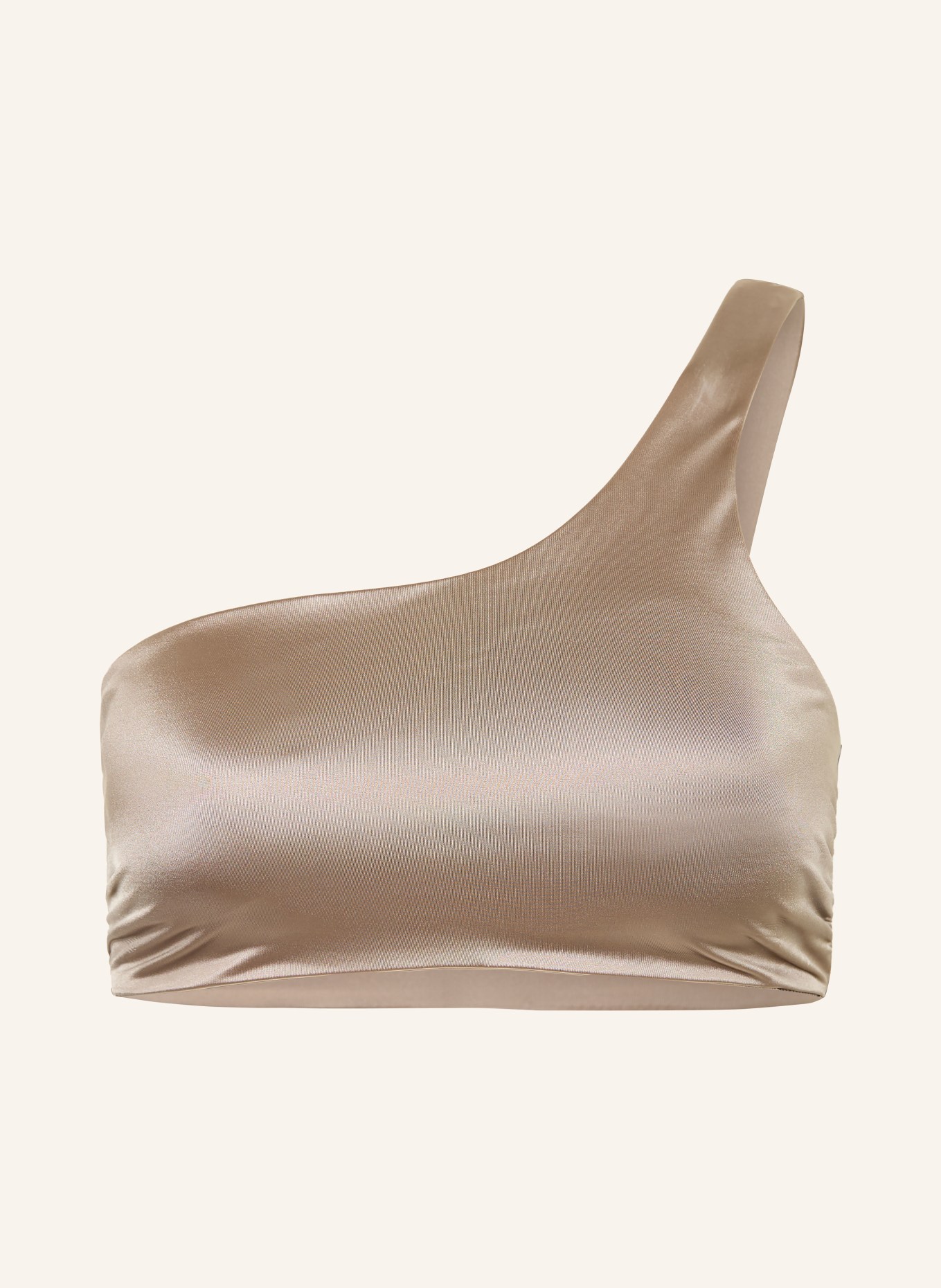 Calvin Klein Jednoramenné bikiny CK SHINE: BÉŽOVÁ