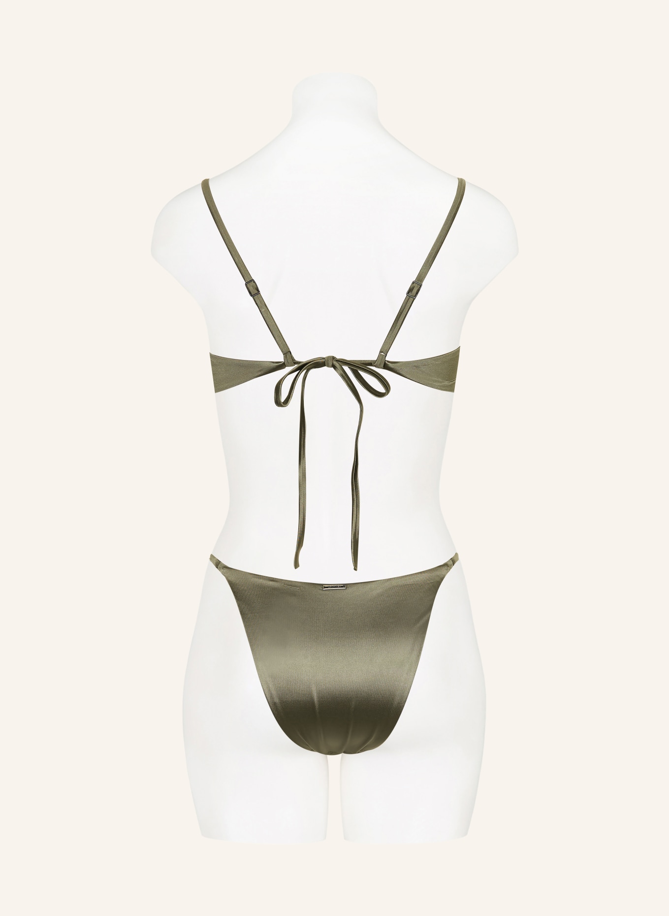 Calvin Klein Brazilské bikiny CK SHINE: OLIVOVÁ