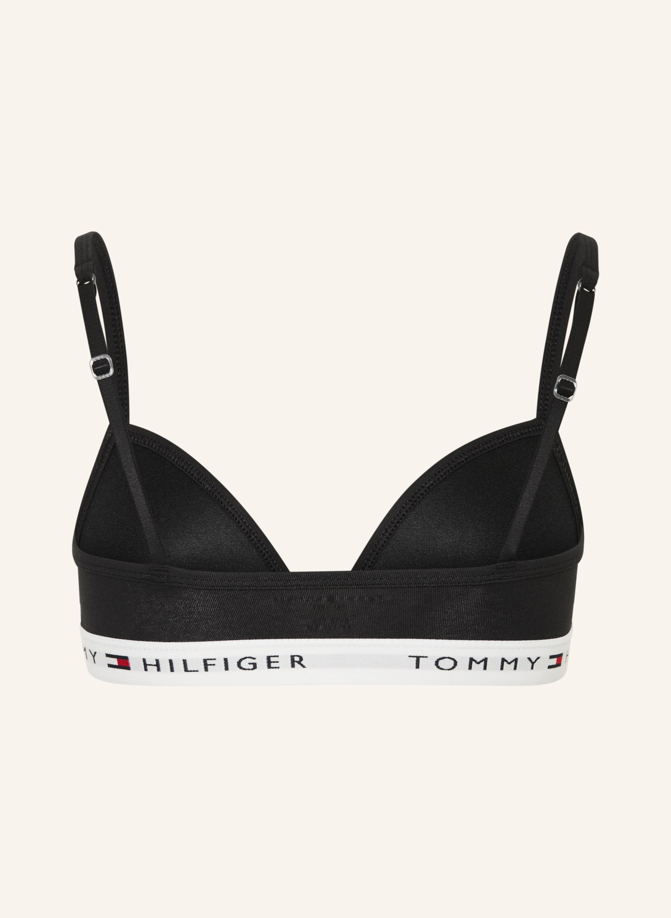 TOMMY HILFIGER Bustier: SCHWARZ / ROT / WEISS
