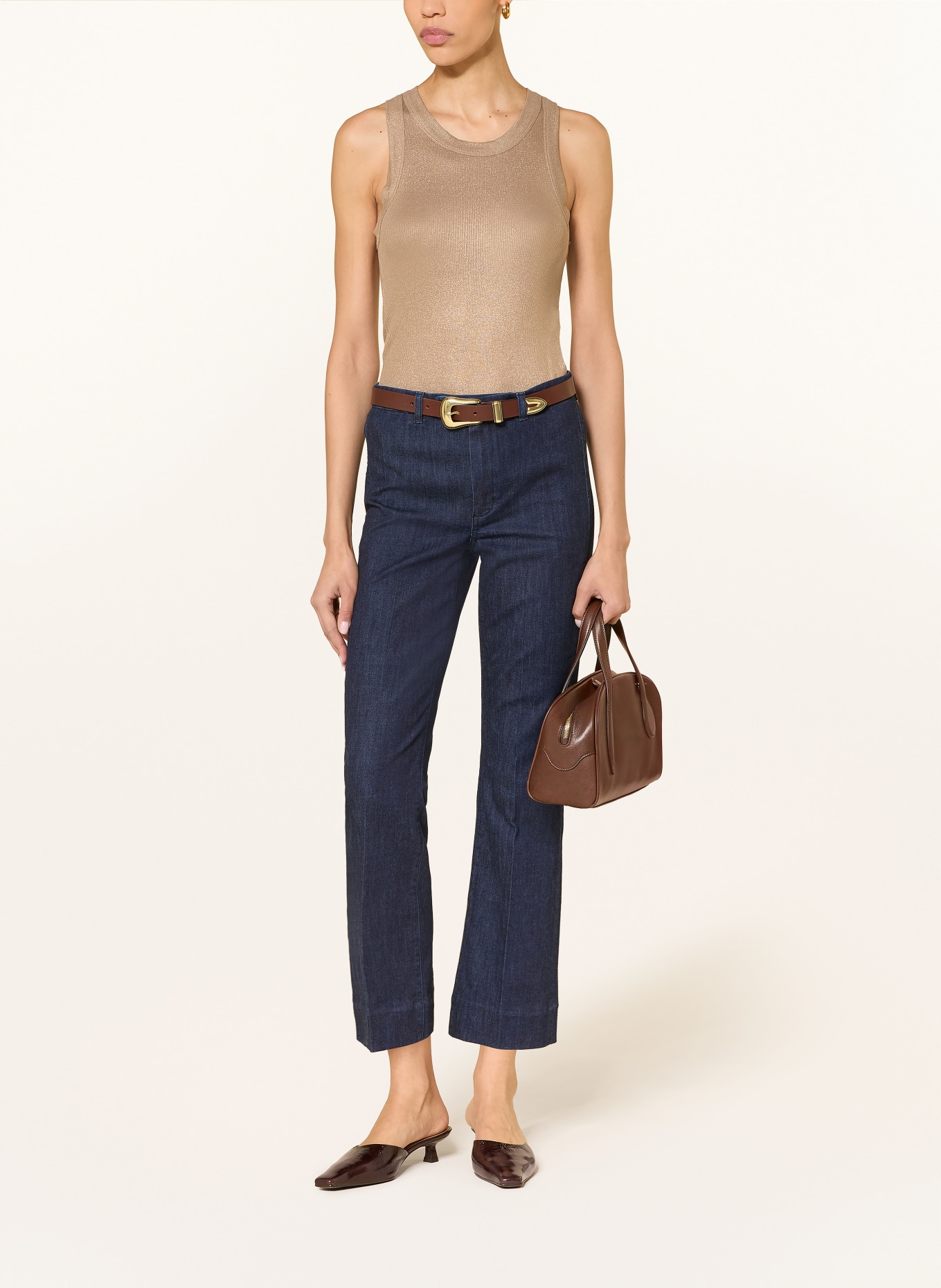 MAJESTIC FILATURES Top avec fil pailleté: OR