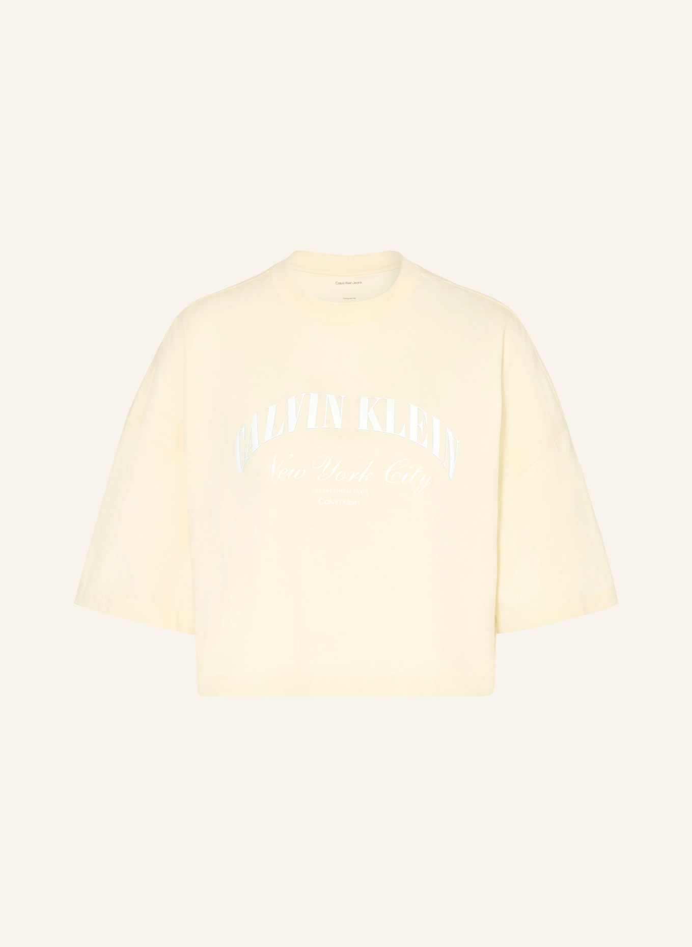 Calvin Klein Jeans T-shirt: LIGHT YELLOW