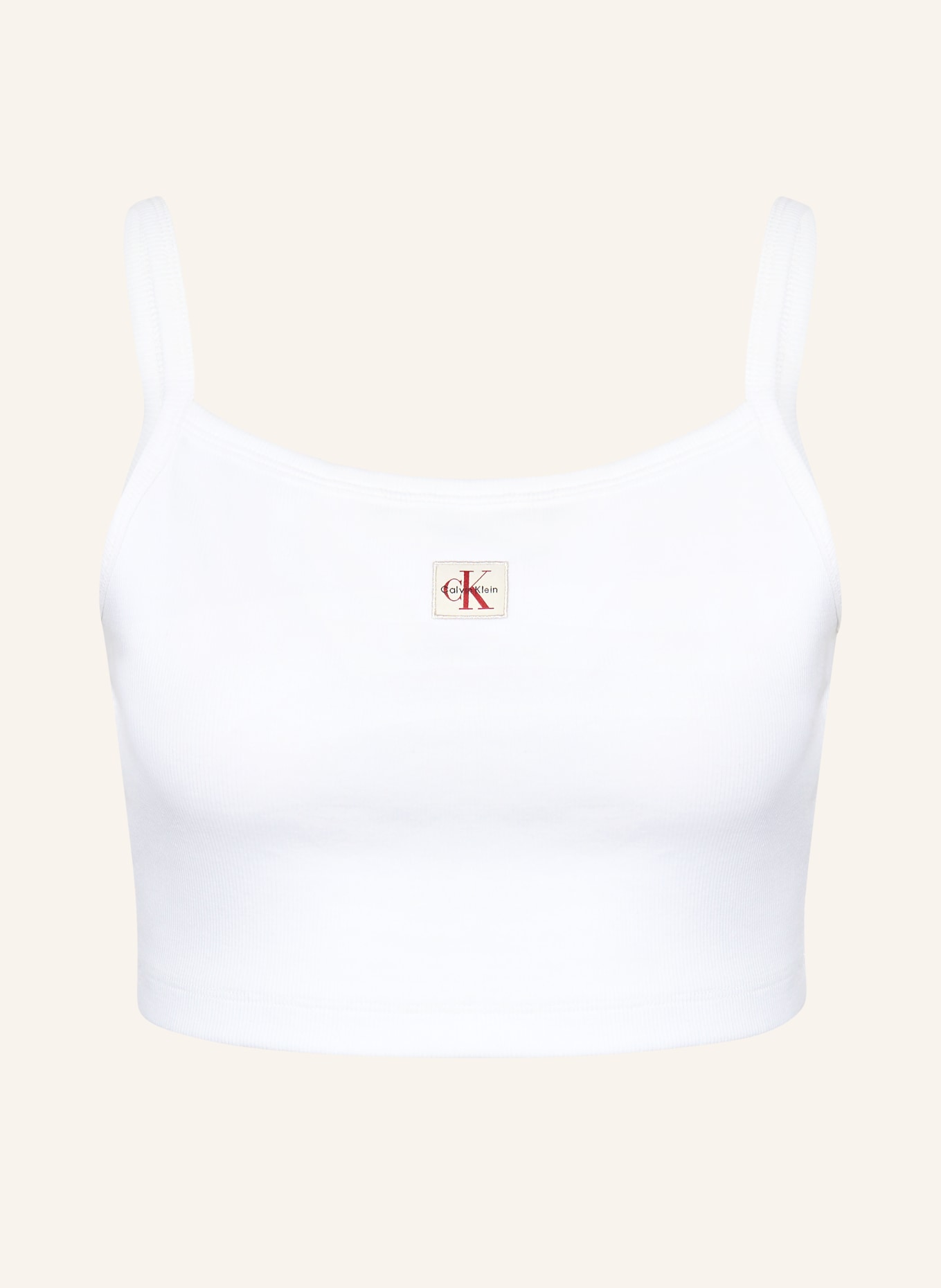 Calvin Klein Jeans Cropped top: WIT