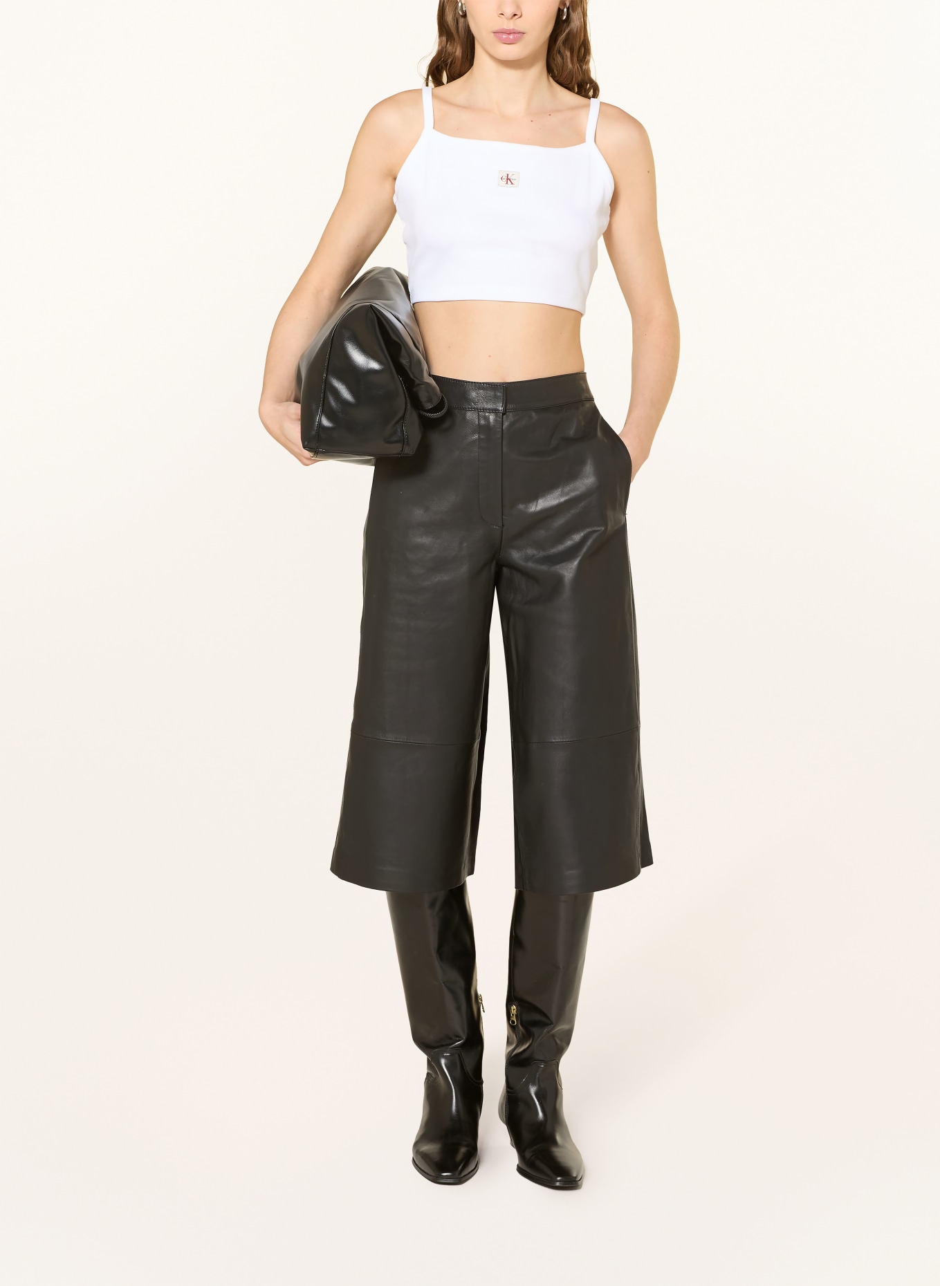 Calvin Klein Jeans Cropped top: WIT