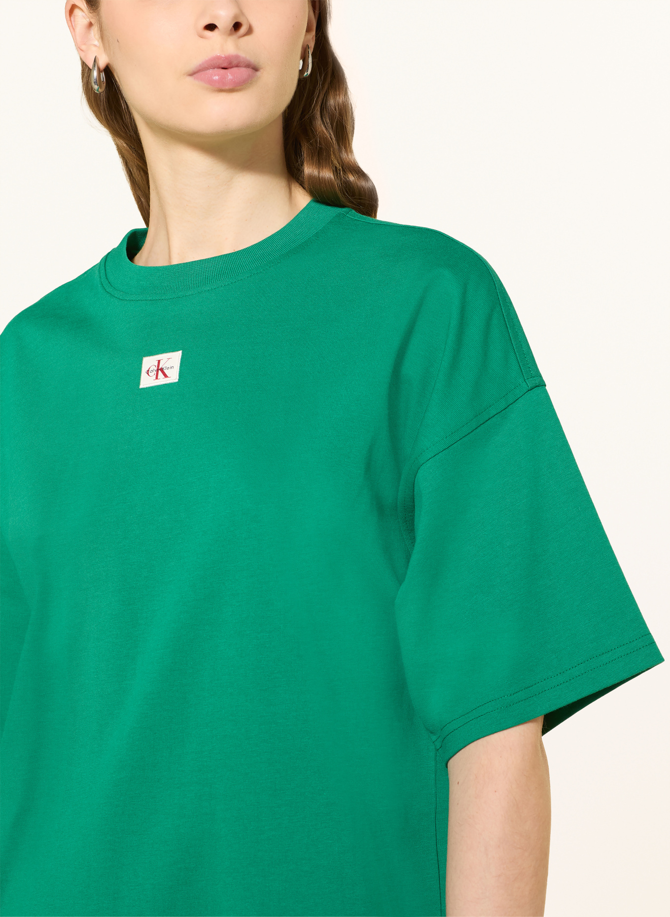 Calvin Klein Jeans jersey dress: GREEN