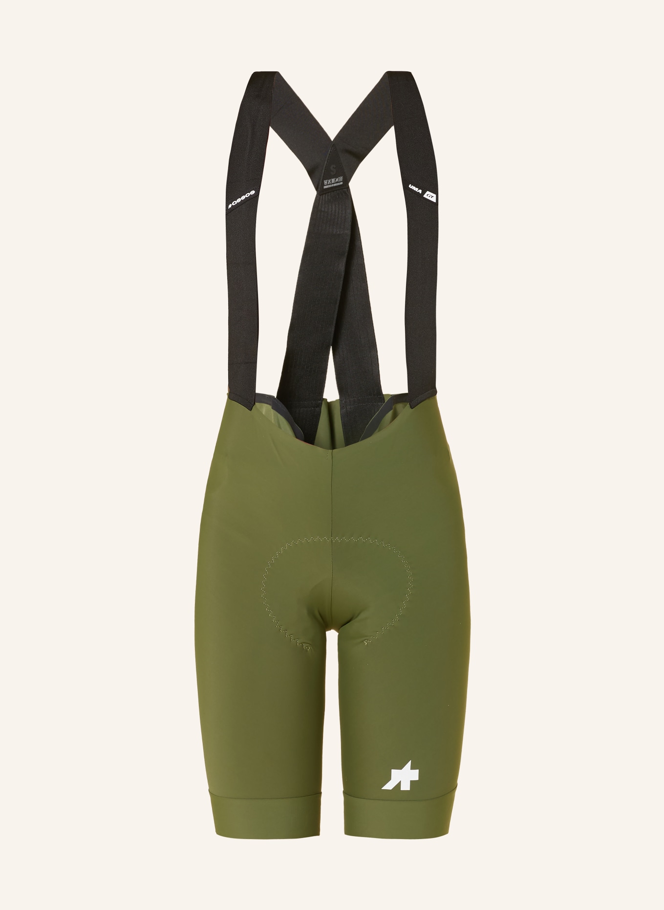 ASSOS Radhose UMA GT S11 mit Trägern und gepolstertem Einsatz: GRÜN