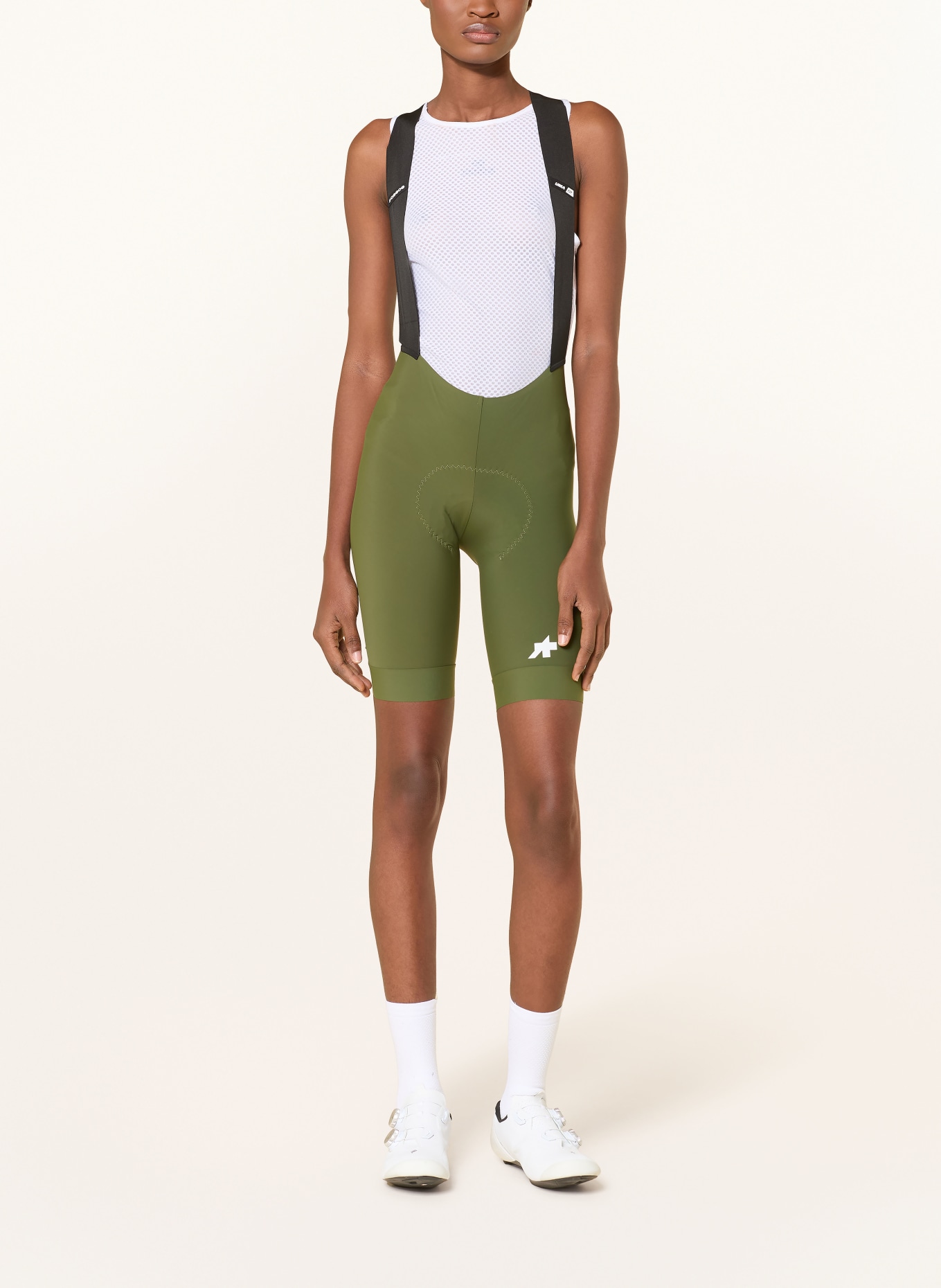 ASSOS Radhose UMA GT S11 mit Trägern und gepolstertem Einsatz: GRÜN