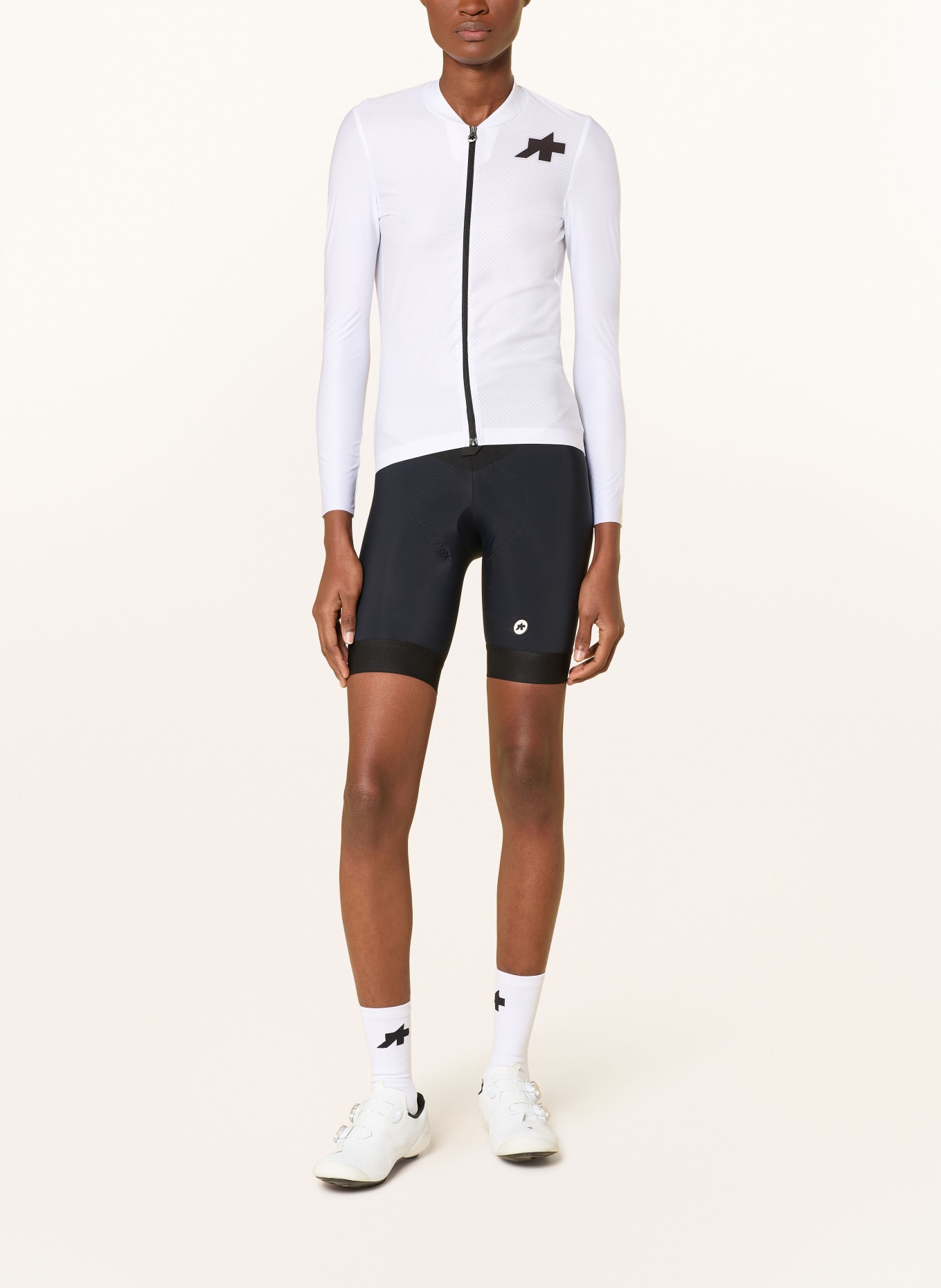 ASSOS Radtrikot UMA GT: WEISS / SCHWARZ