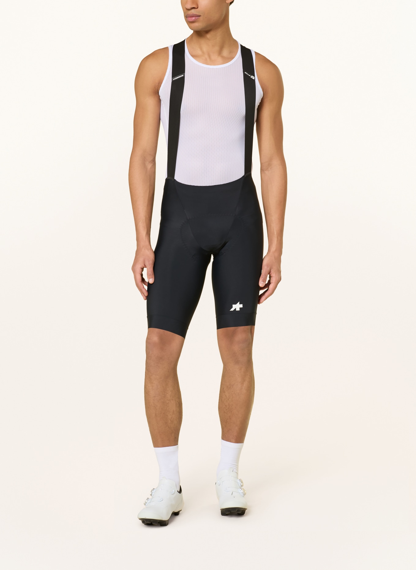 ASSOS Radhose MILLE GT S11 mit Trägern und gepolstertem Einsatz: SCHWARZ / WEISS