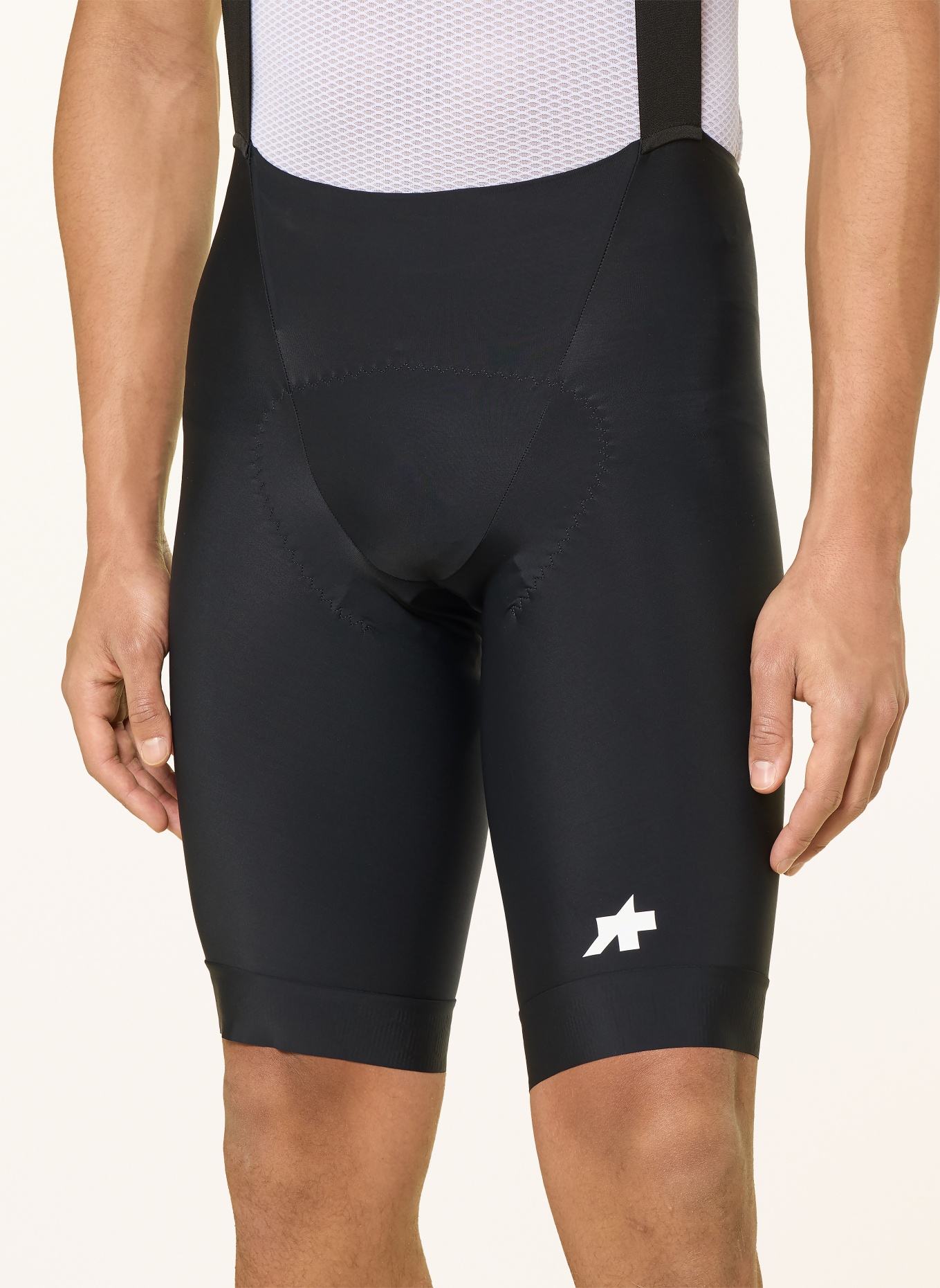 ASSOS Radhose MILLE GT S11 mit Trägern und gepolstertem Einsatz: SCHWARZ / WEISS