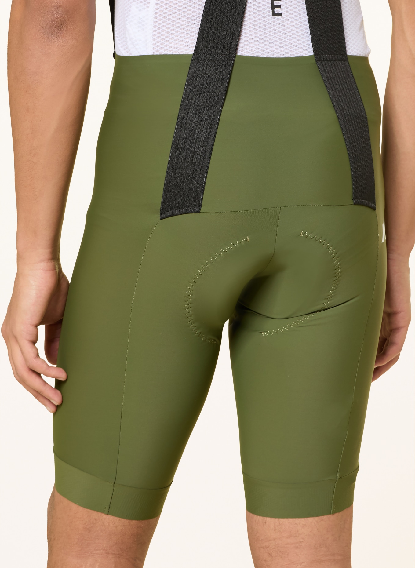 ASSOS Radhose MILLE GT S11 mit Trägern und gepolstertem Einsatz: OLIV / WEISS / SCHWARZ