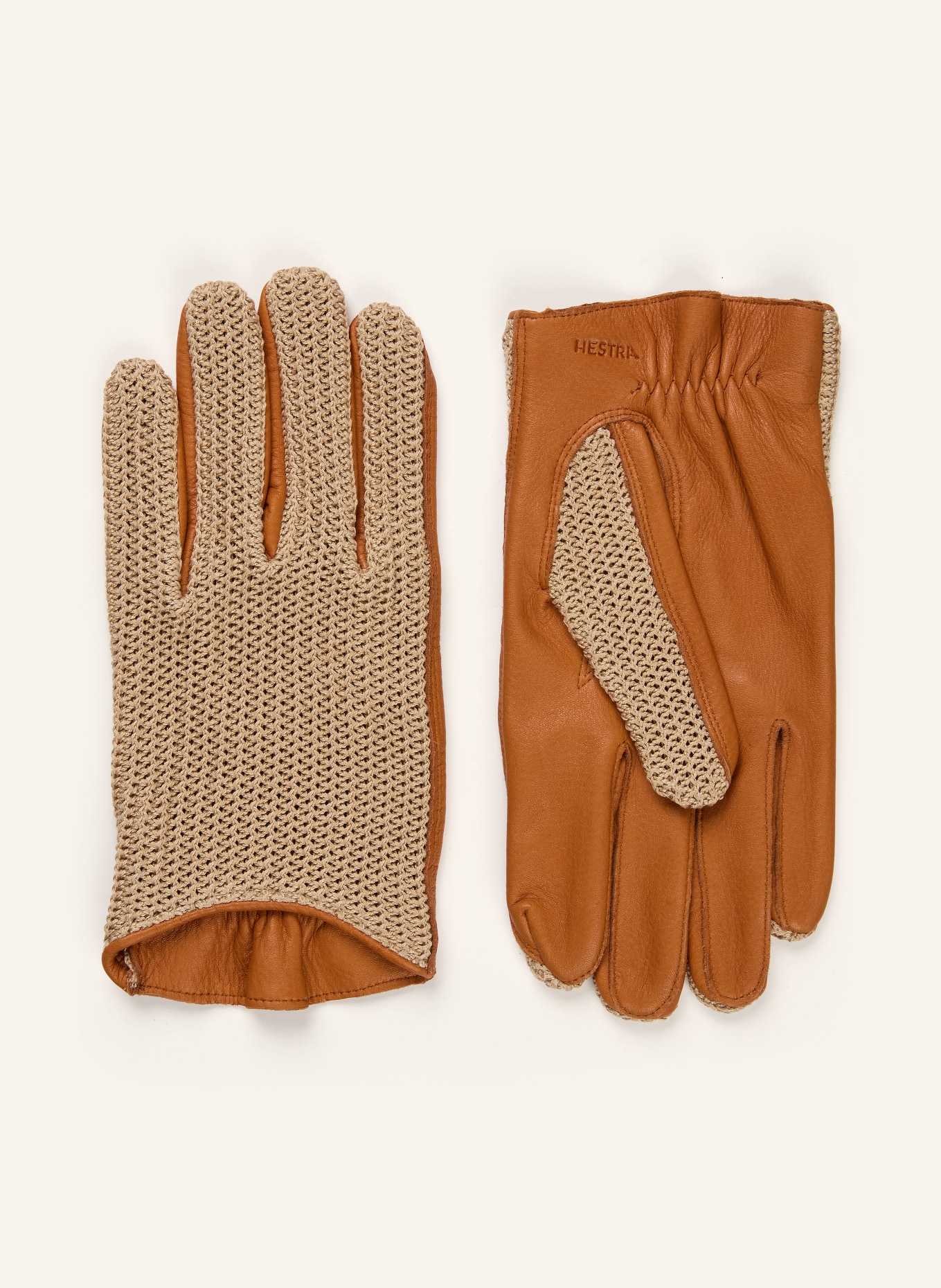 HESTRA Multisport-Handschuhe MILES: BEIGE / DUNKELORANGE