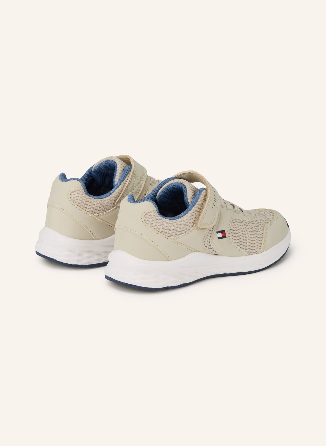 TOMMY HILFIGER Sneaker: BEIGE / WEISS