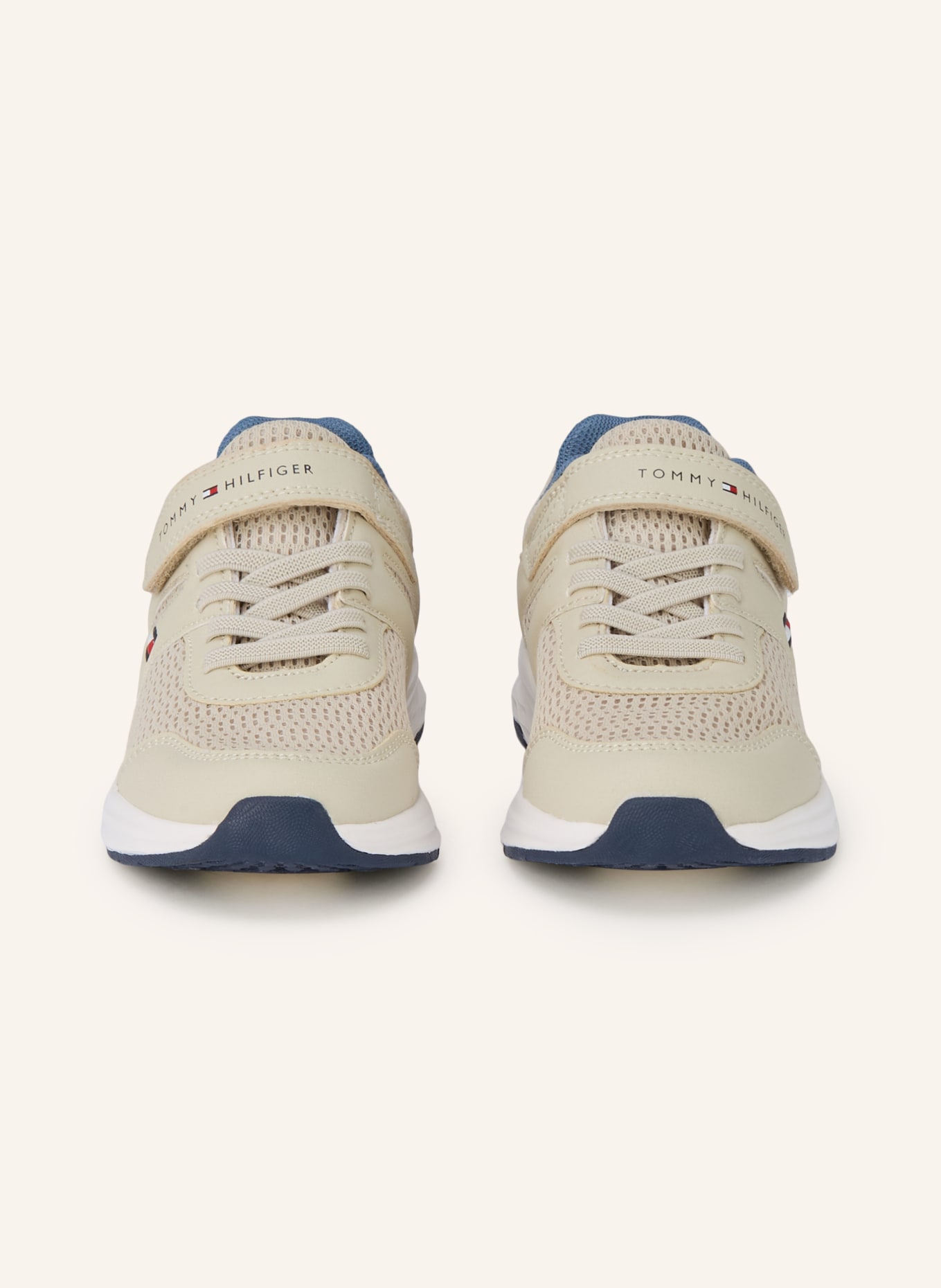 TOMMY HILFIGER Sneaker: BEIGE / WEISS