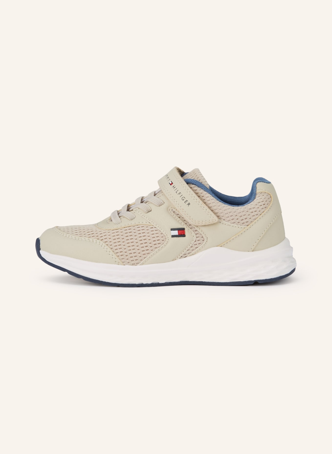 TOMMY HILFIGER Sneaker: BEIGE / WEISS