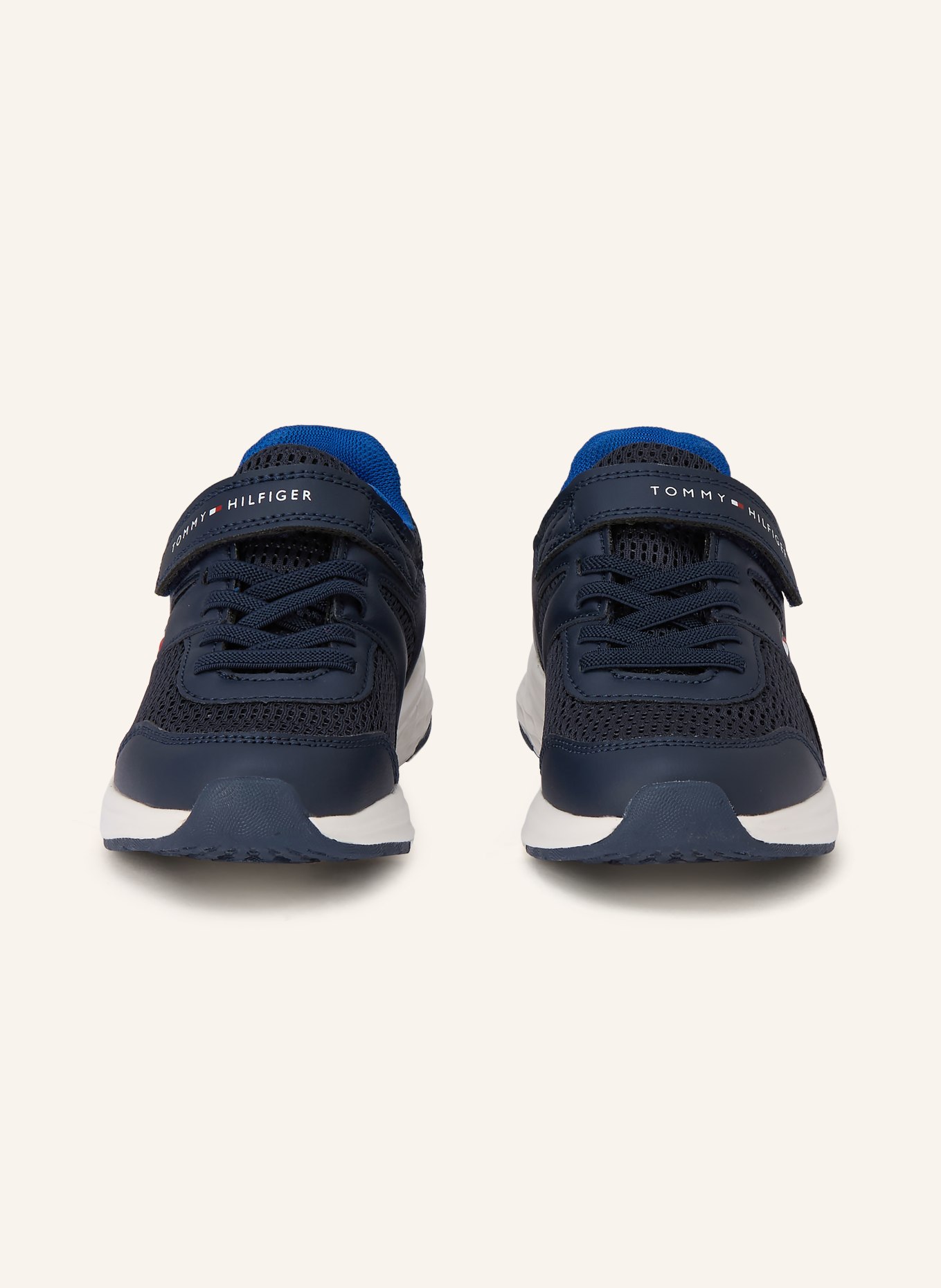 TOMMY HILFIGER Sneaker: DUNKELBLAU / WEISS