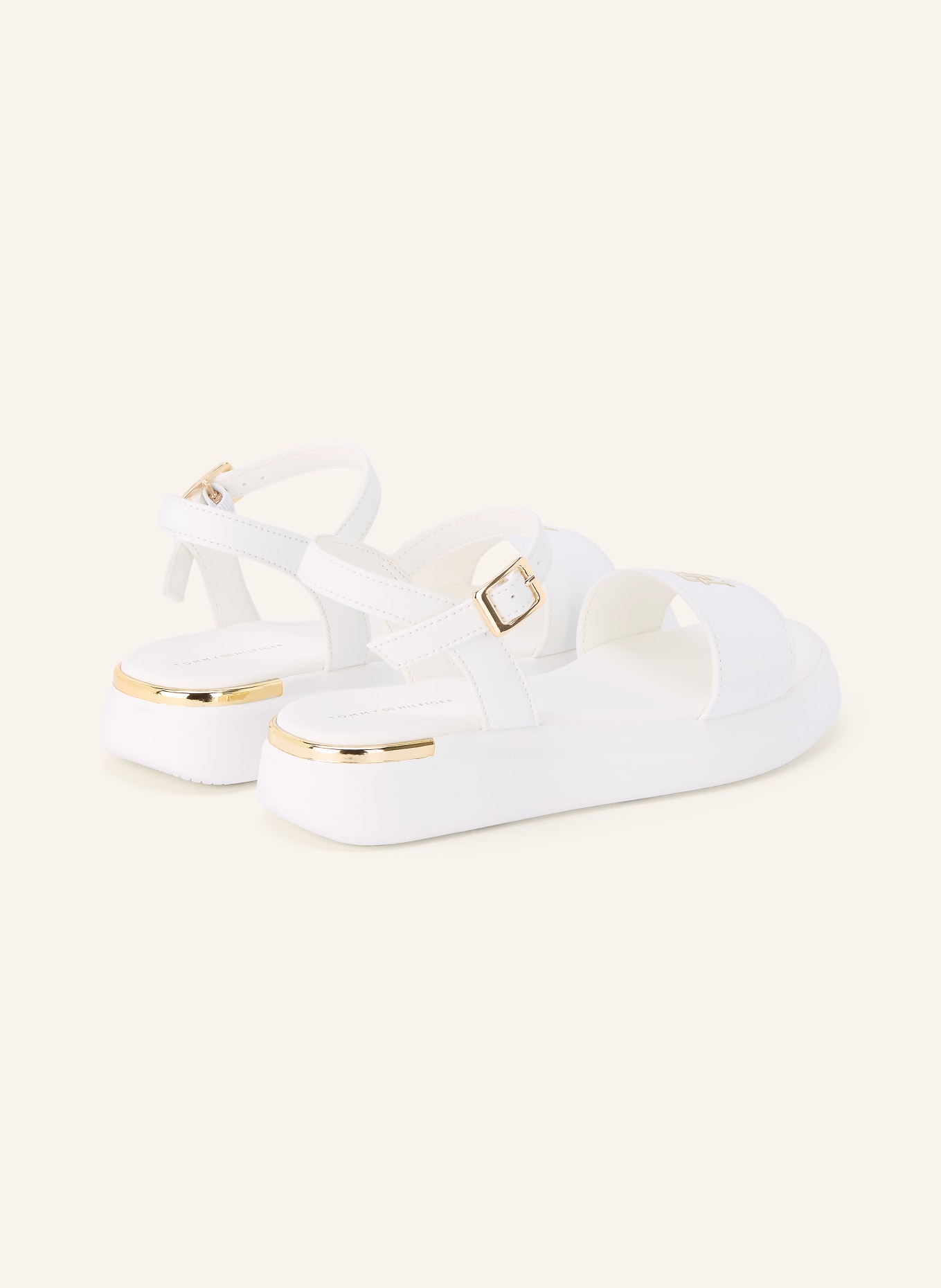 TOMMY HILFIGER sandales: BLANC