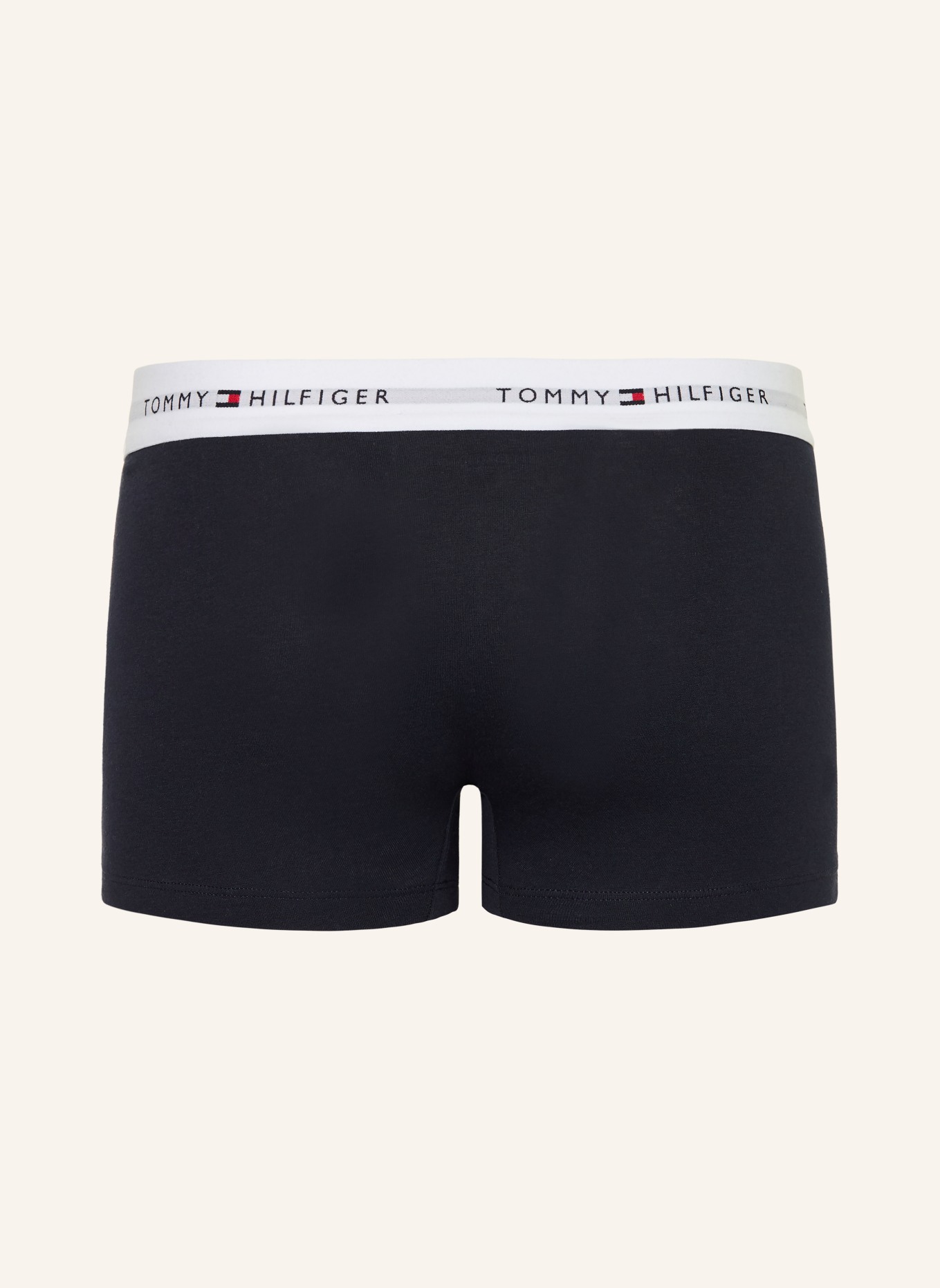 TOMMY HILFIGER 3-pack boxer shorts: DARK BLUE / WHITE
