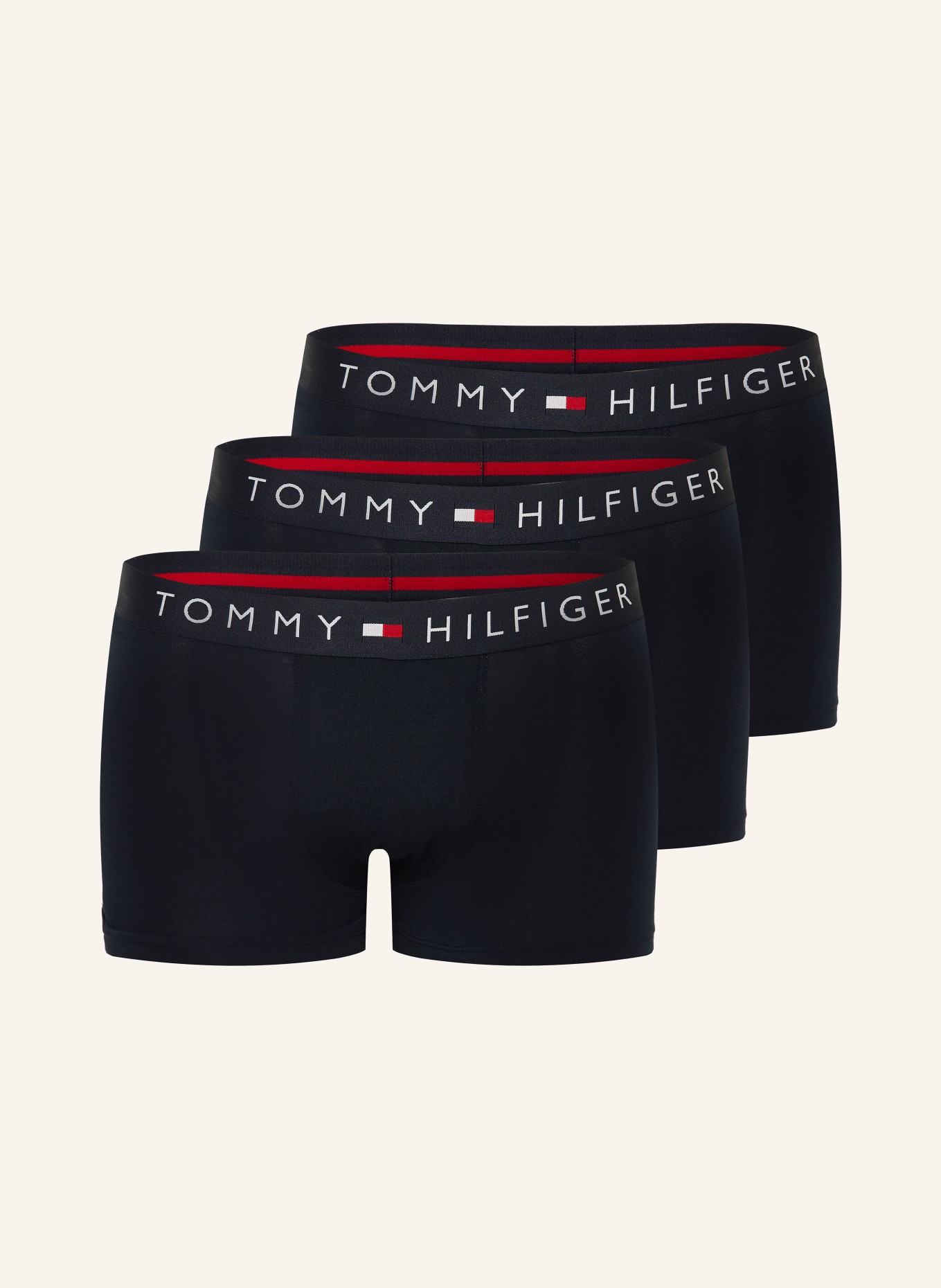 TOMMY HILFIGER 3er-Pack Boxershorts: DUNKELBLAU
