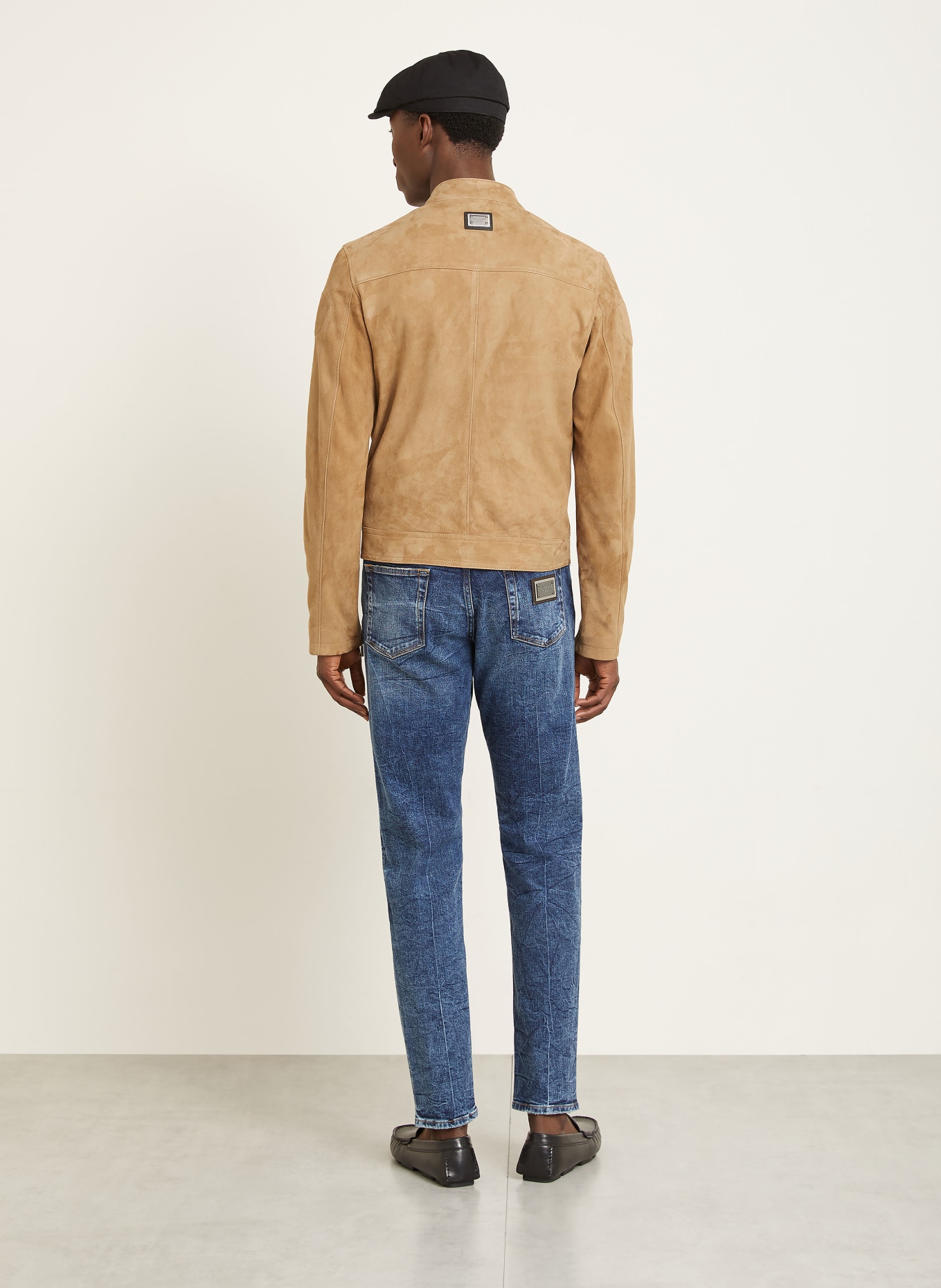 DOLCE & GABBANA Lederjacke: CAMEL