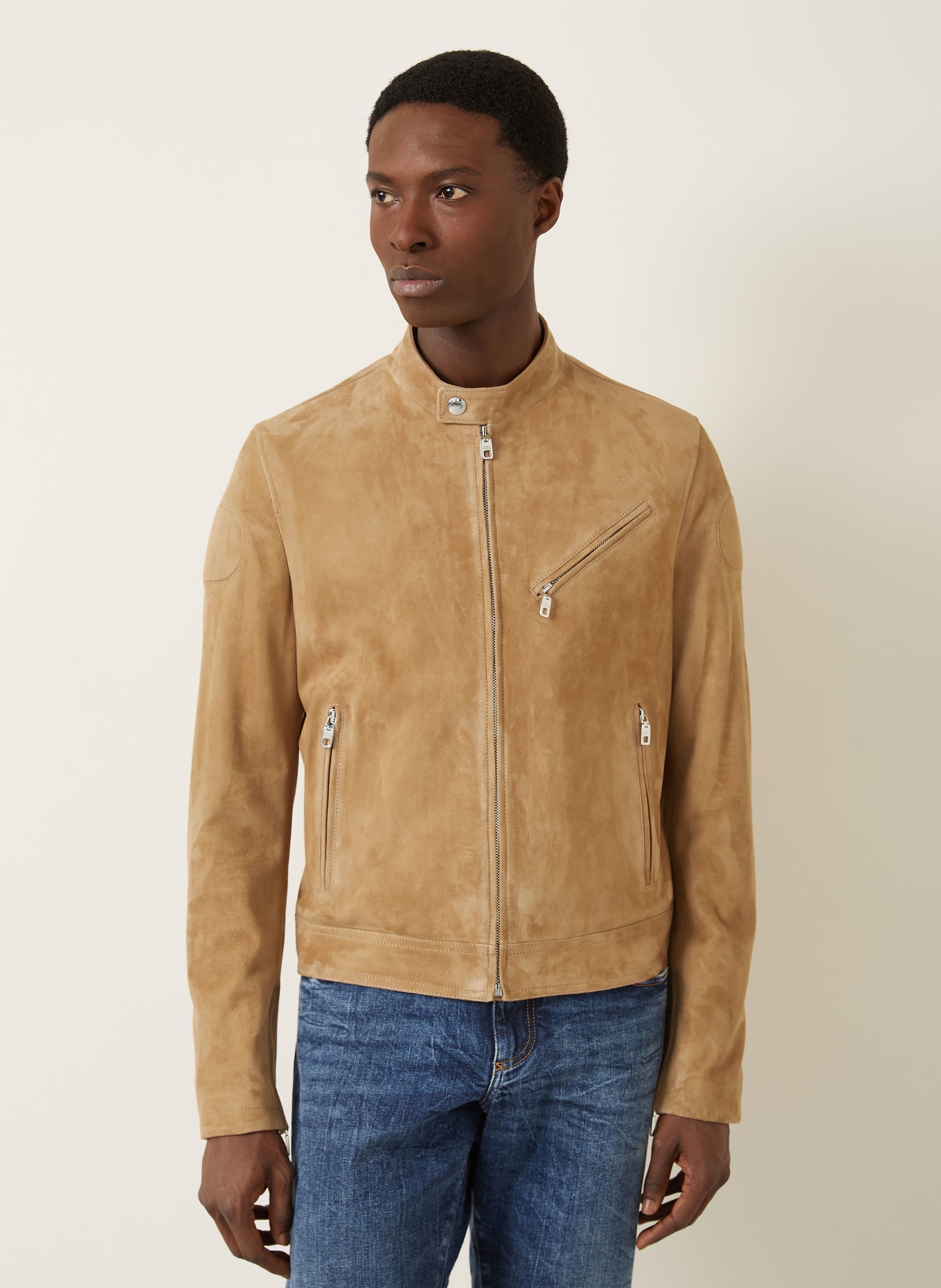 DOLCE & GABBANA Lederjacke: CAMEL