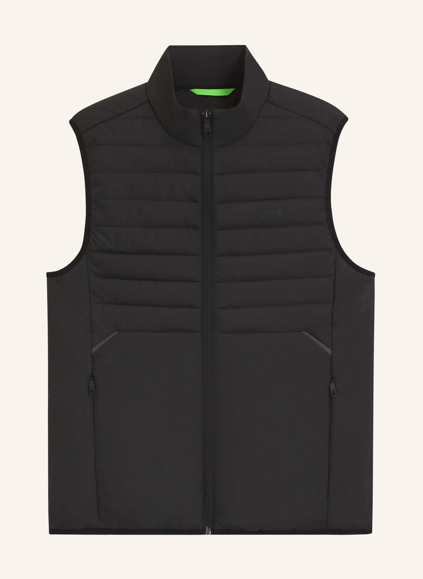 BOSS Steppovaná vesta URBANEX: ČERNÁ