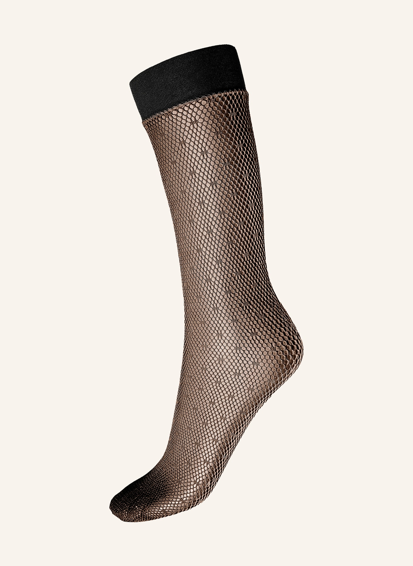 Wolford Jemné punčochové ponožky DOTTED NET: 7005 BLACK