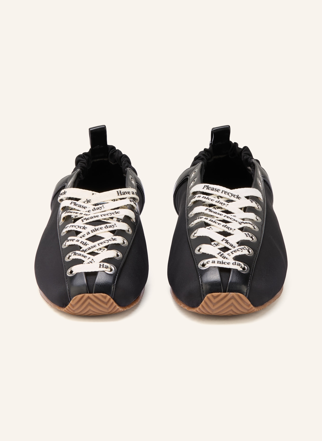 GANNI baleriny: CZARNY