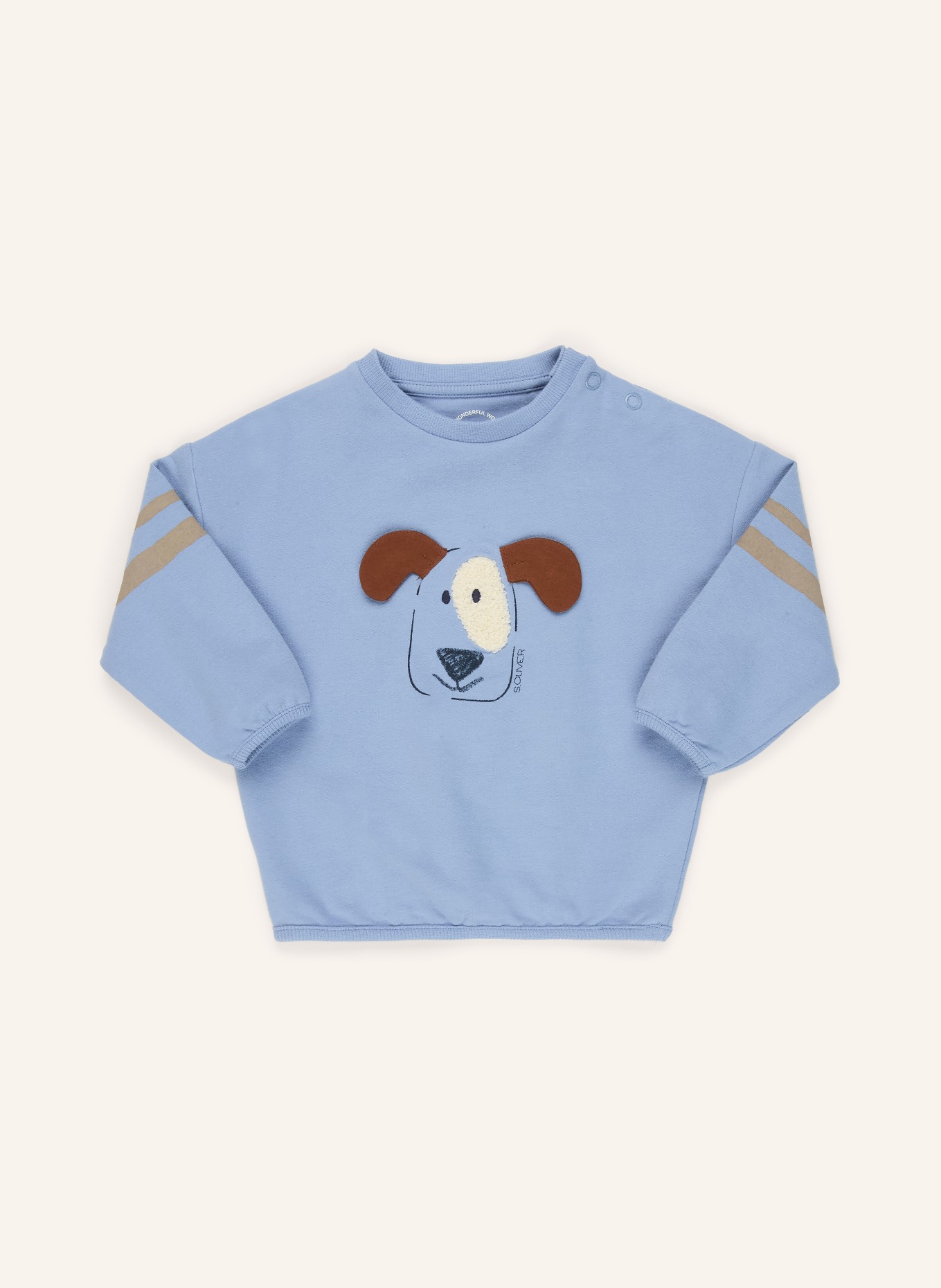 s.Oliver RED Sweatshirt: BLAU / DUNKELBRAUN / BEIGE