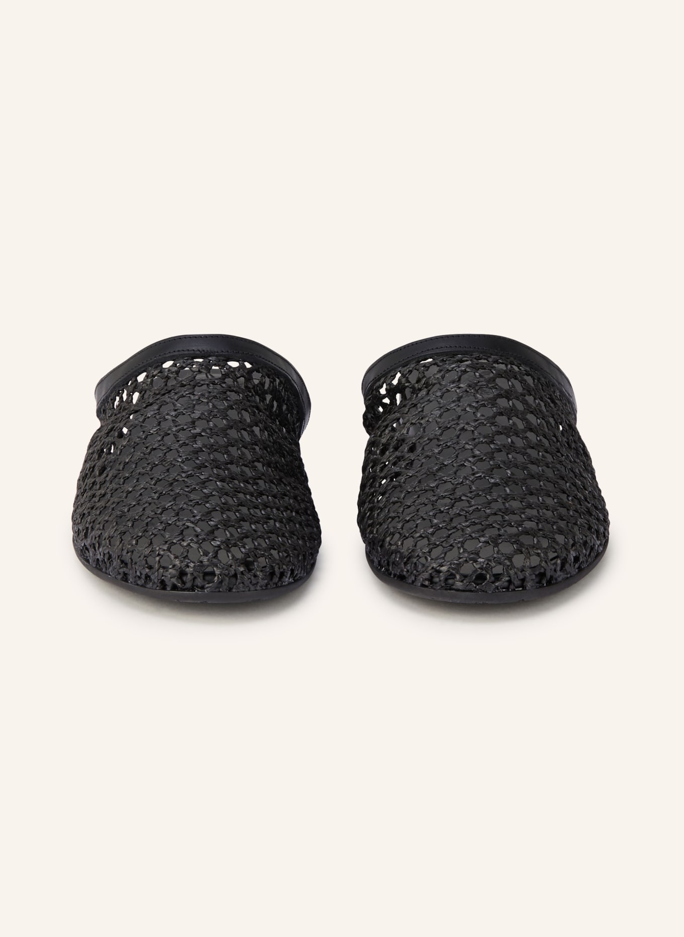 ANCIENT GREEK SANDALS Mules THE SLIPPER: SCHWARZ