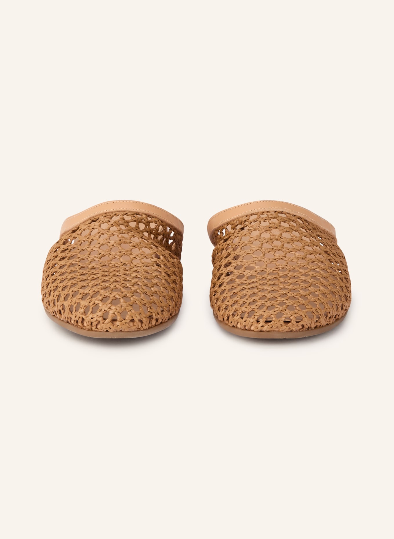 ANCIENT GREEK SANDALS Mules THE SLIPPER: COGNAC