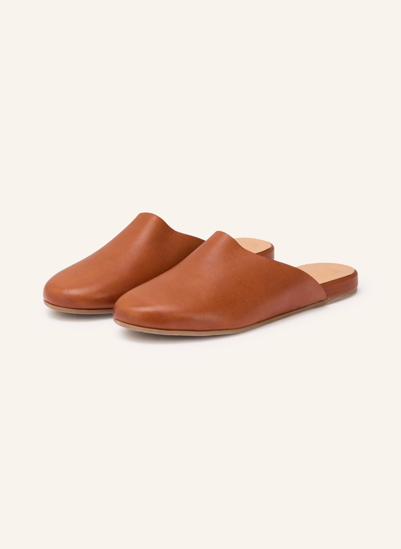 ANCIENT GREEK SANDALS Mules THE SLIPPER: BRAUN