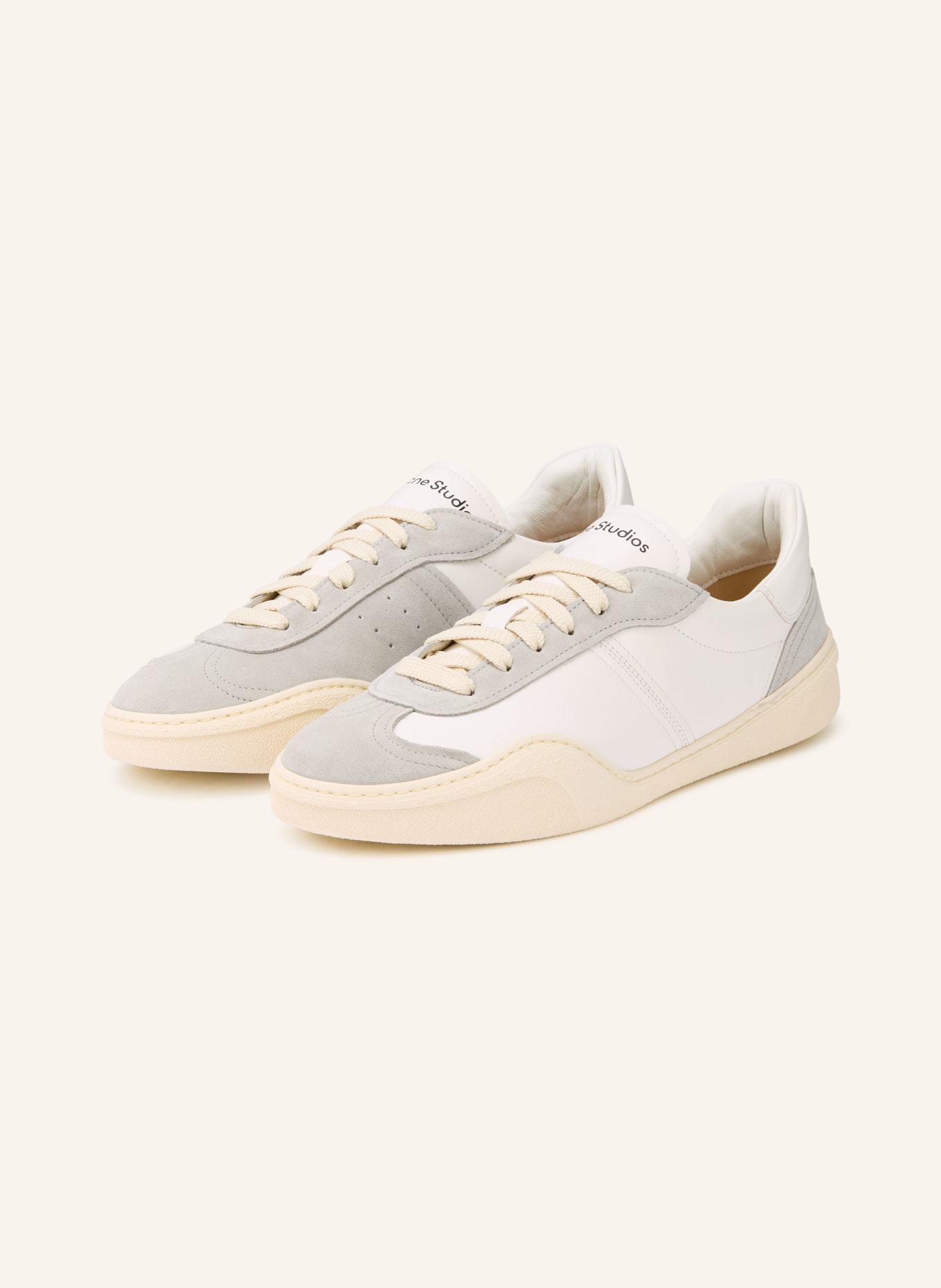 Acne Studios Sneaker: CREME / GRAU