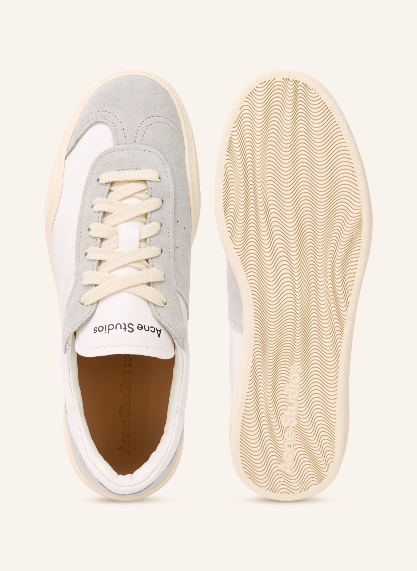 Acne Studios Sneaker: CREME / GRAU