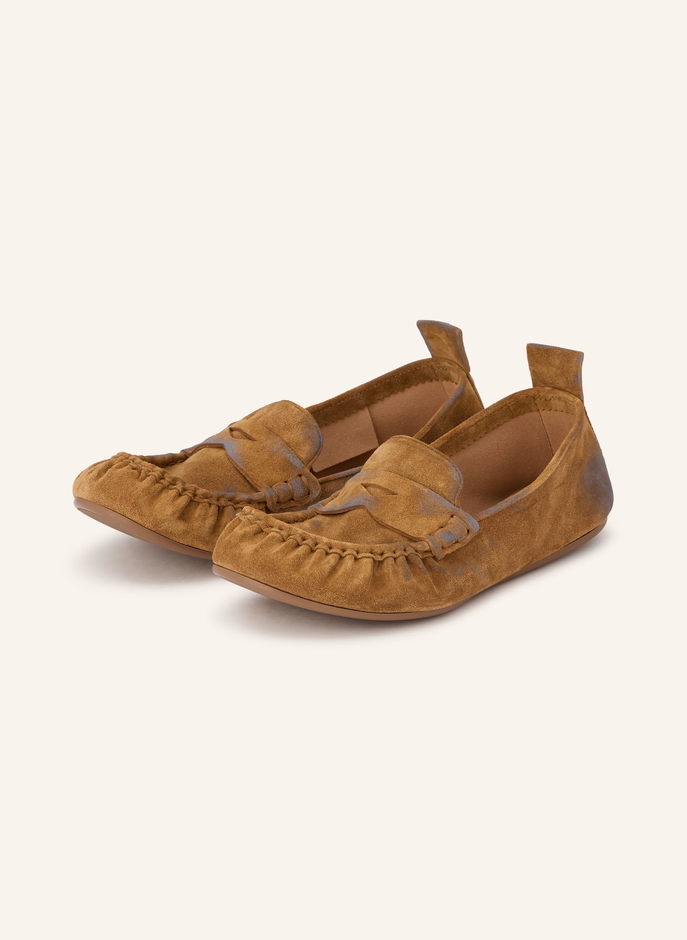 Acne Studios Penny-Loafer: COGNAC / TAUPE