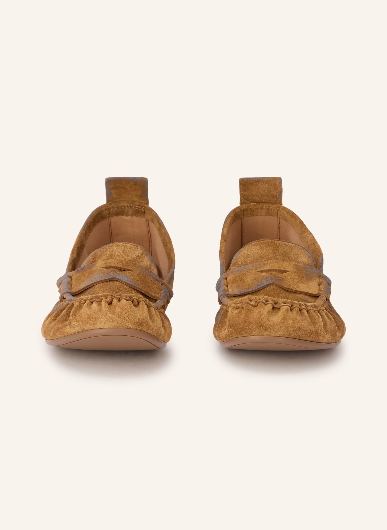 Acne Studios Penny-Loafer: COGNAC / TAUPE