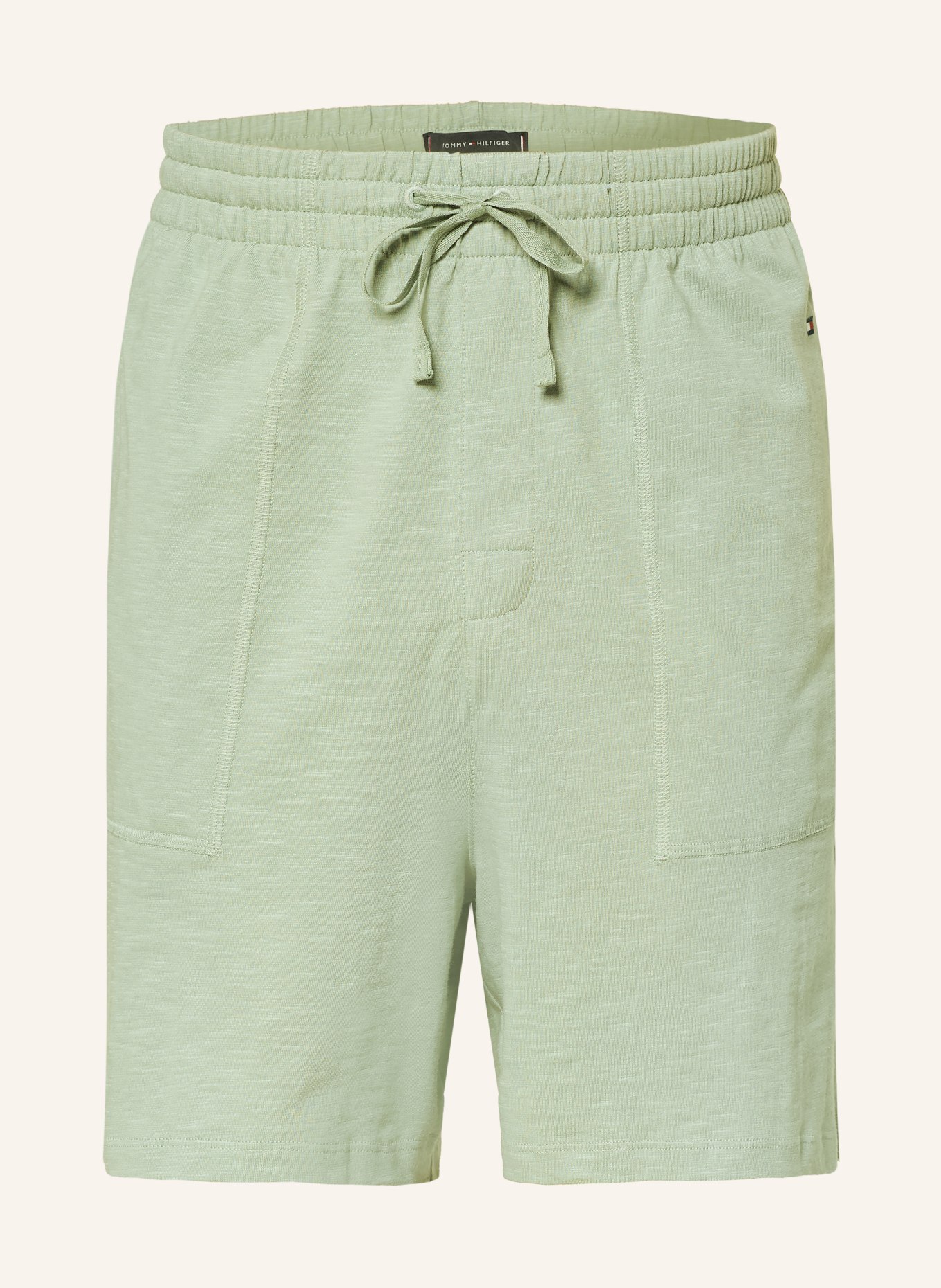 TOMMY HILFIGER sleep shorts: LIGHT GREEN