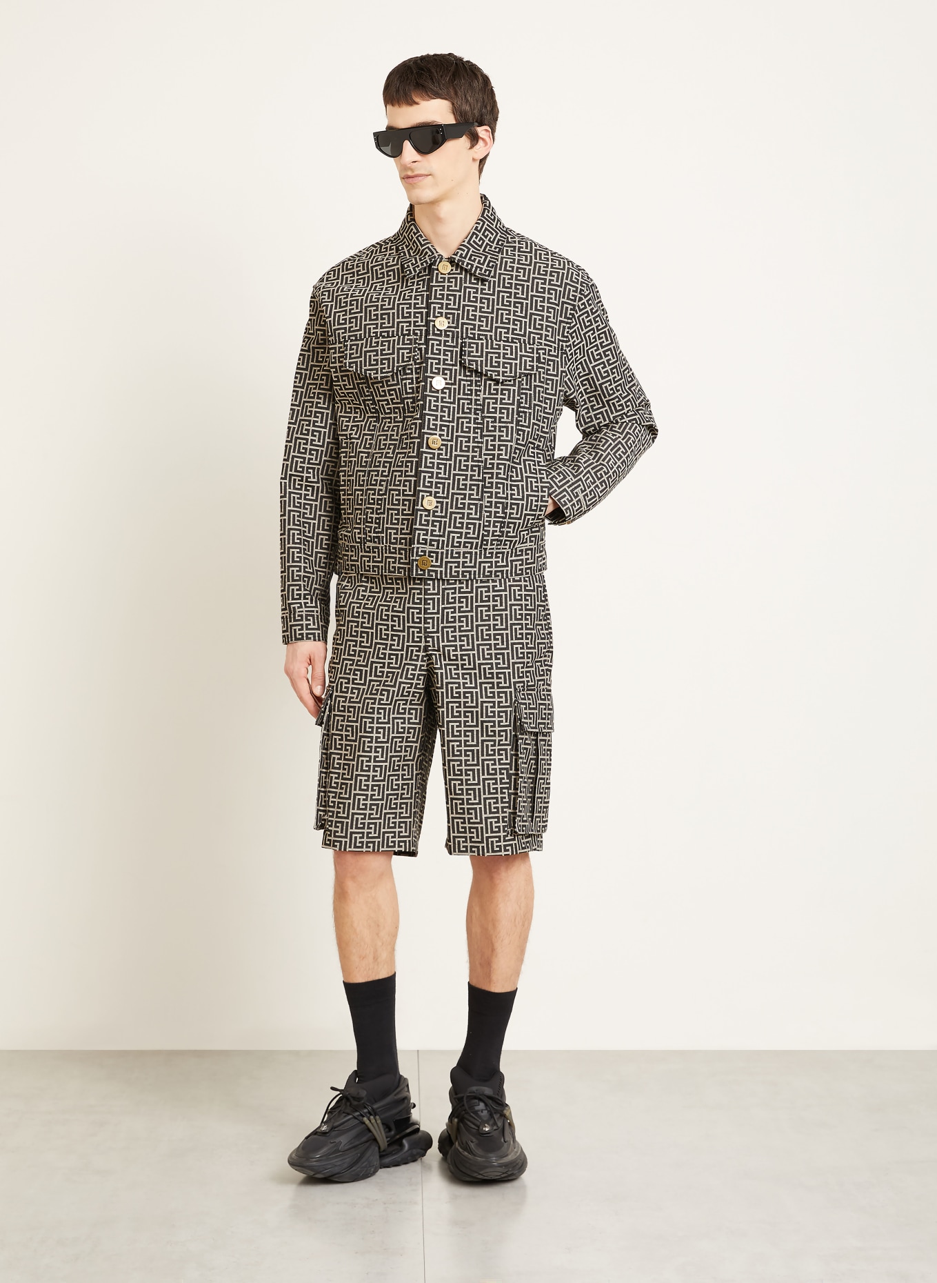 BALMAIN Survêtement: NOIR / BEIGE