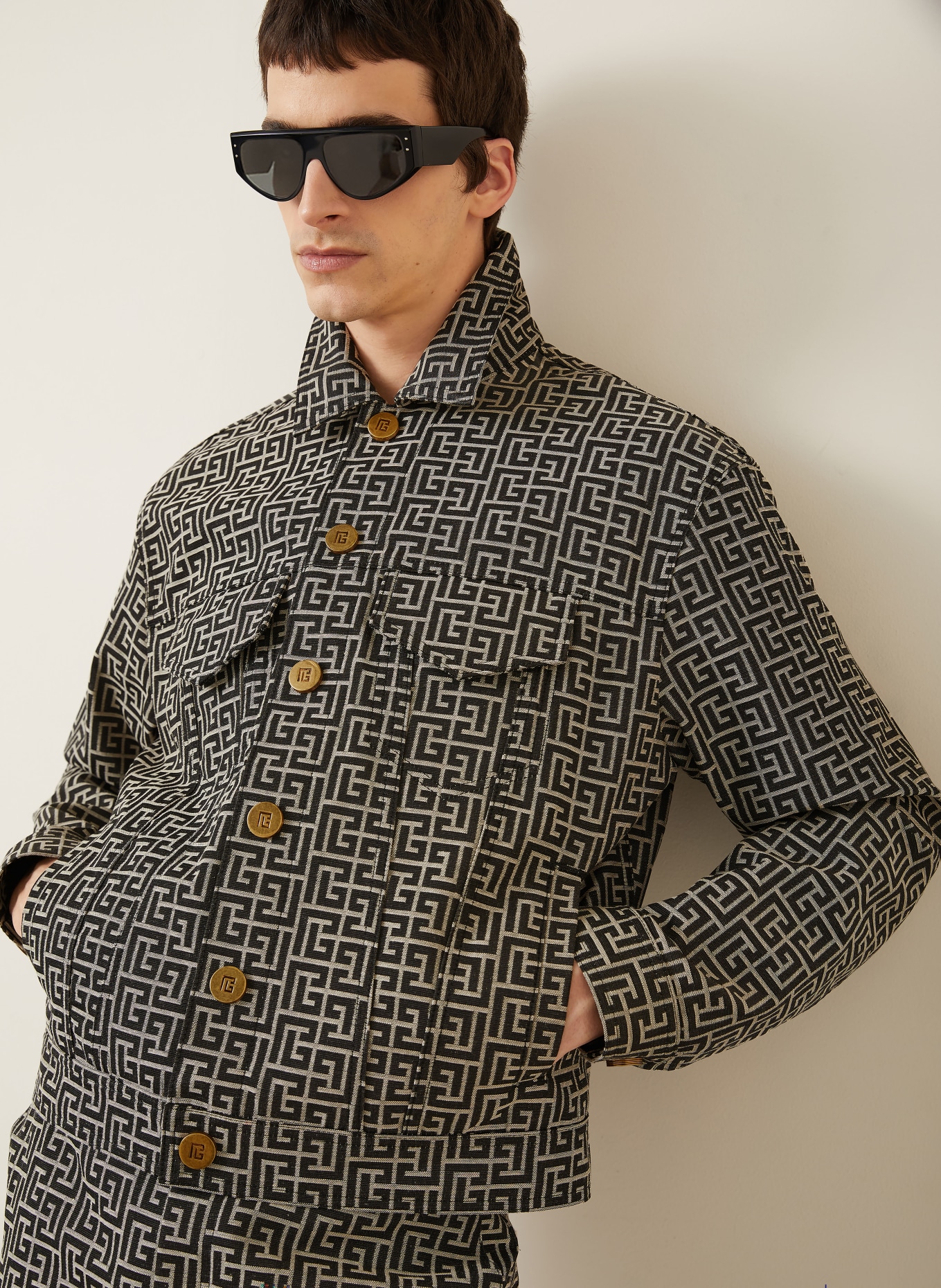 BALMAIN Survêtement: NOIR / BEIGE