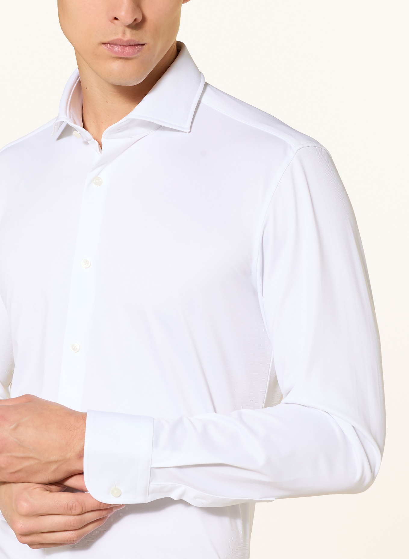 BOSS Hemd HANK Slim Fit: WEISS