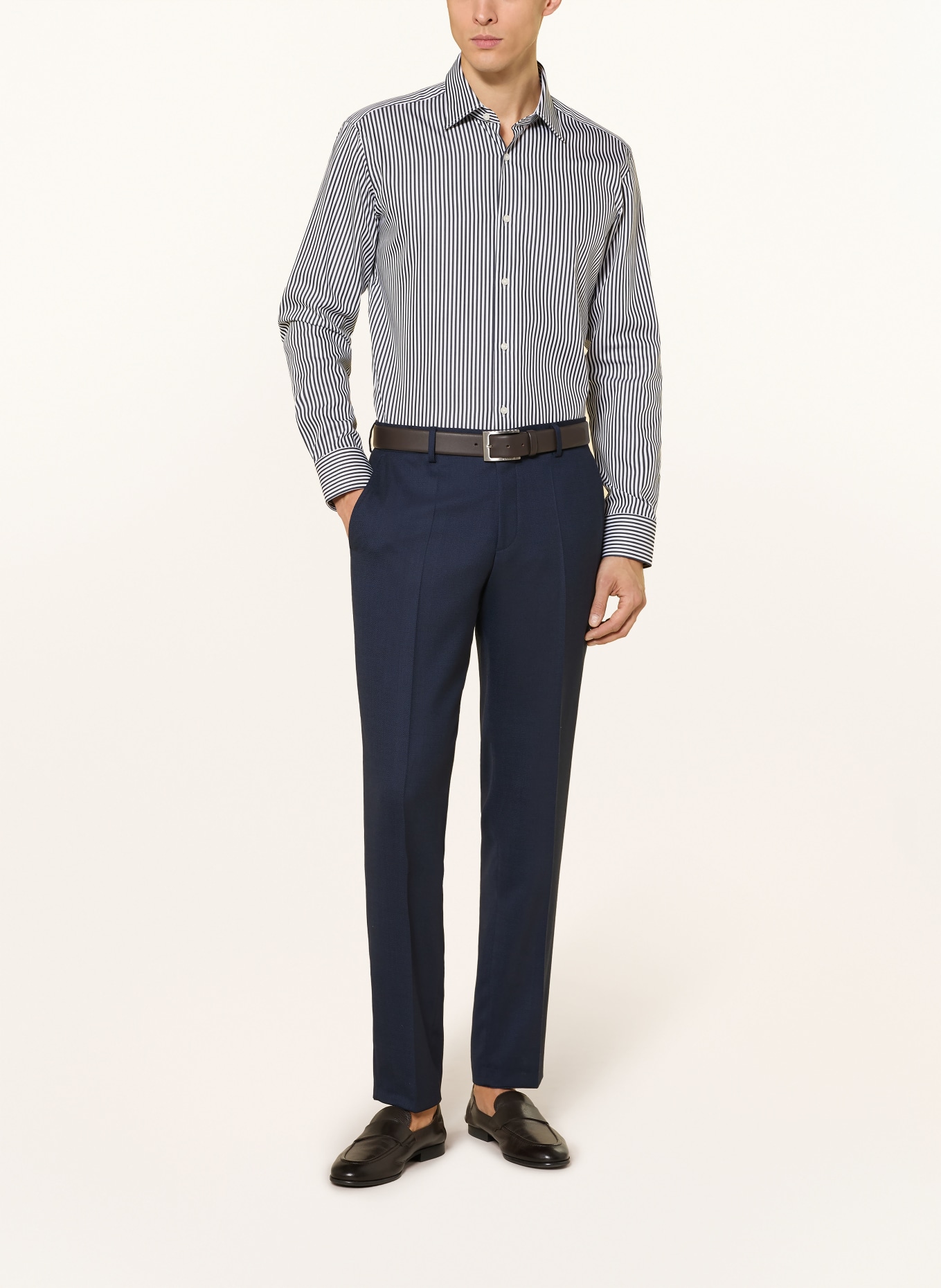 BOSS Koszula JOE Regular Fit: GRANATOWY / BIAŁY