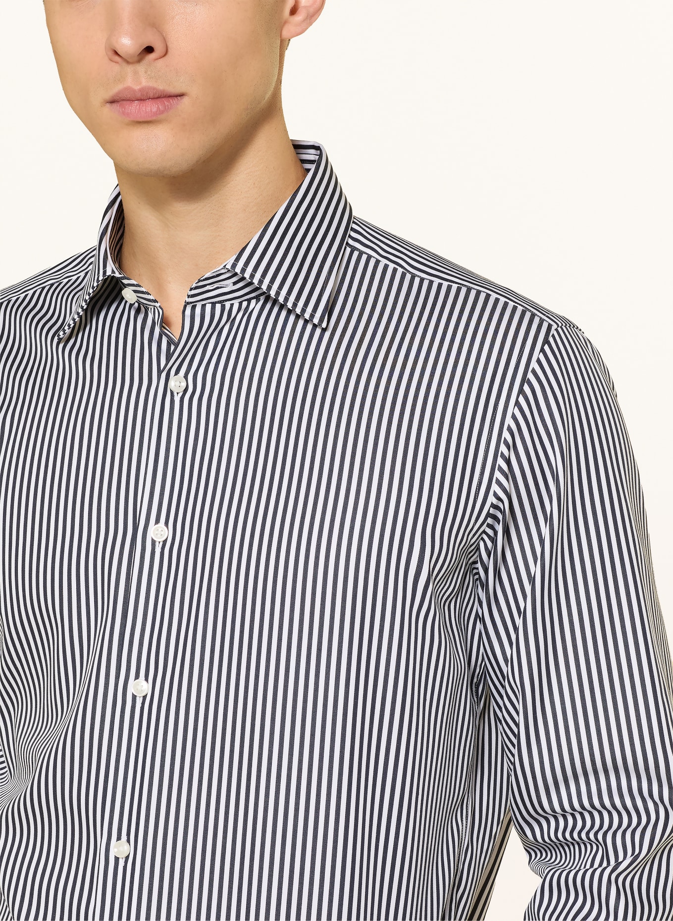 BOSS Koszula JOE Regular Fit: GRANATOWY / BIAŁY