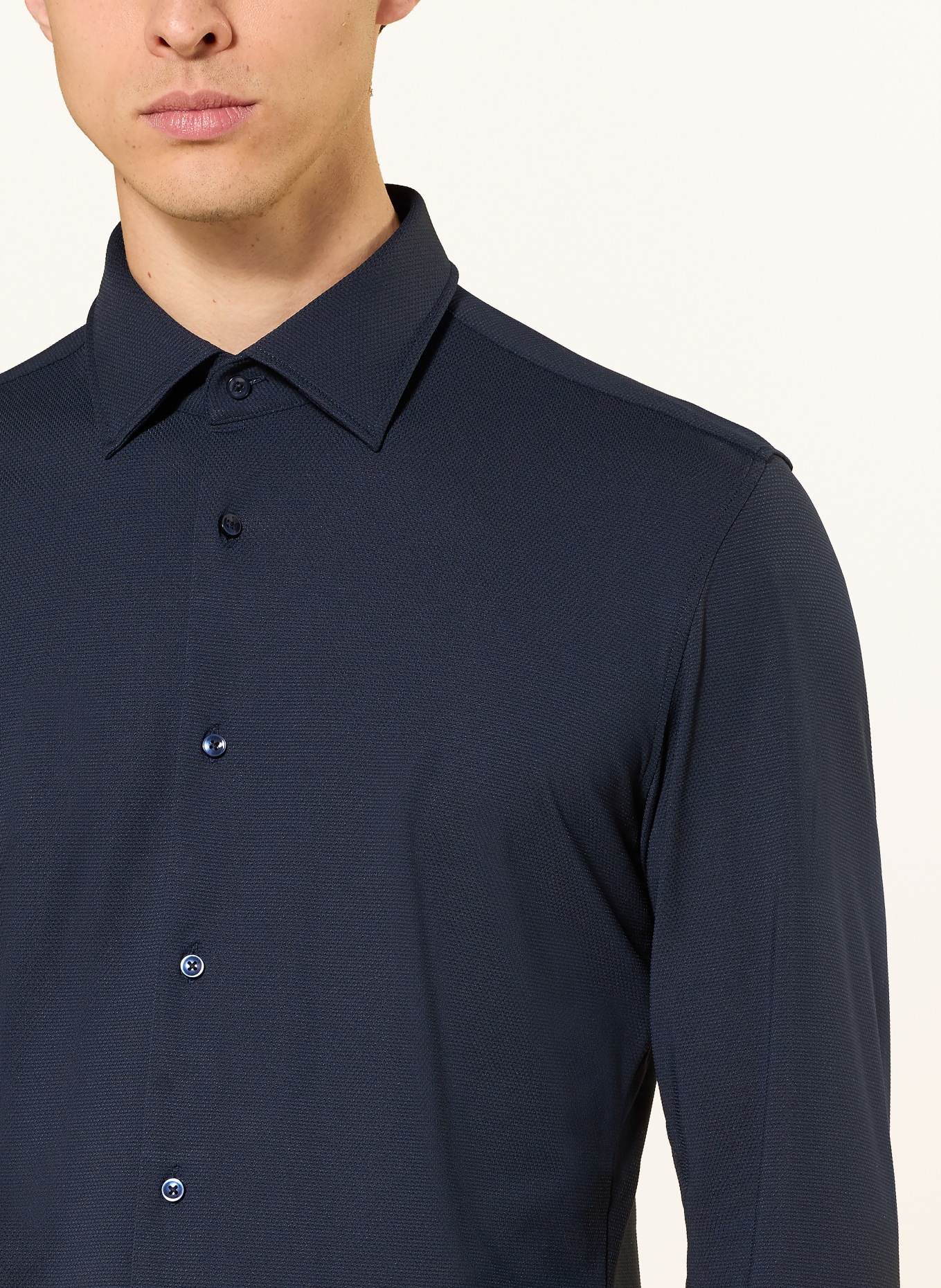 BOSS Hemd HANK Slim Fit: DUNKELBLAU