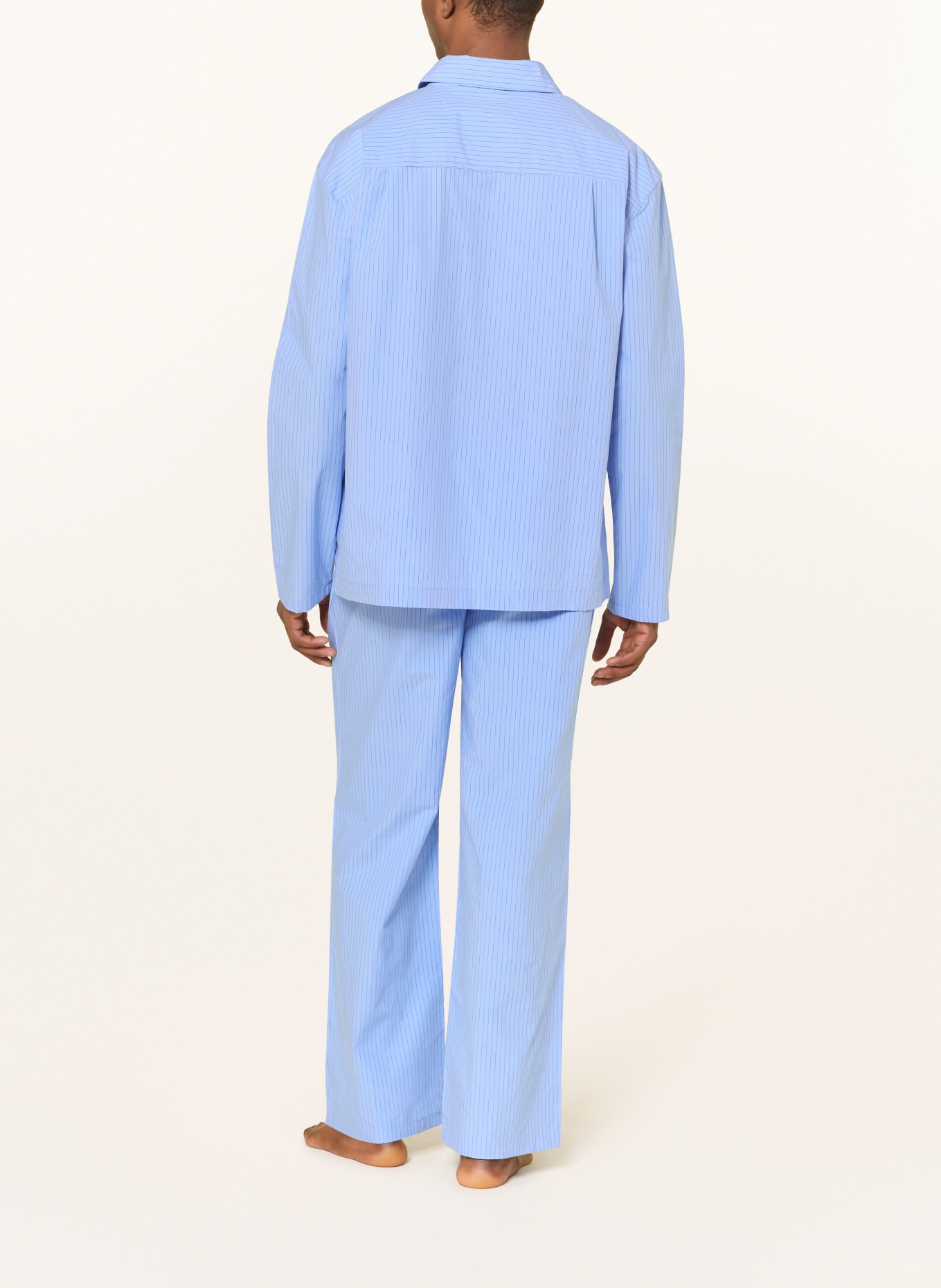 Calvin Klein COTTON CREST pajamas: LIGHT BLUE / BLACK