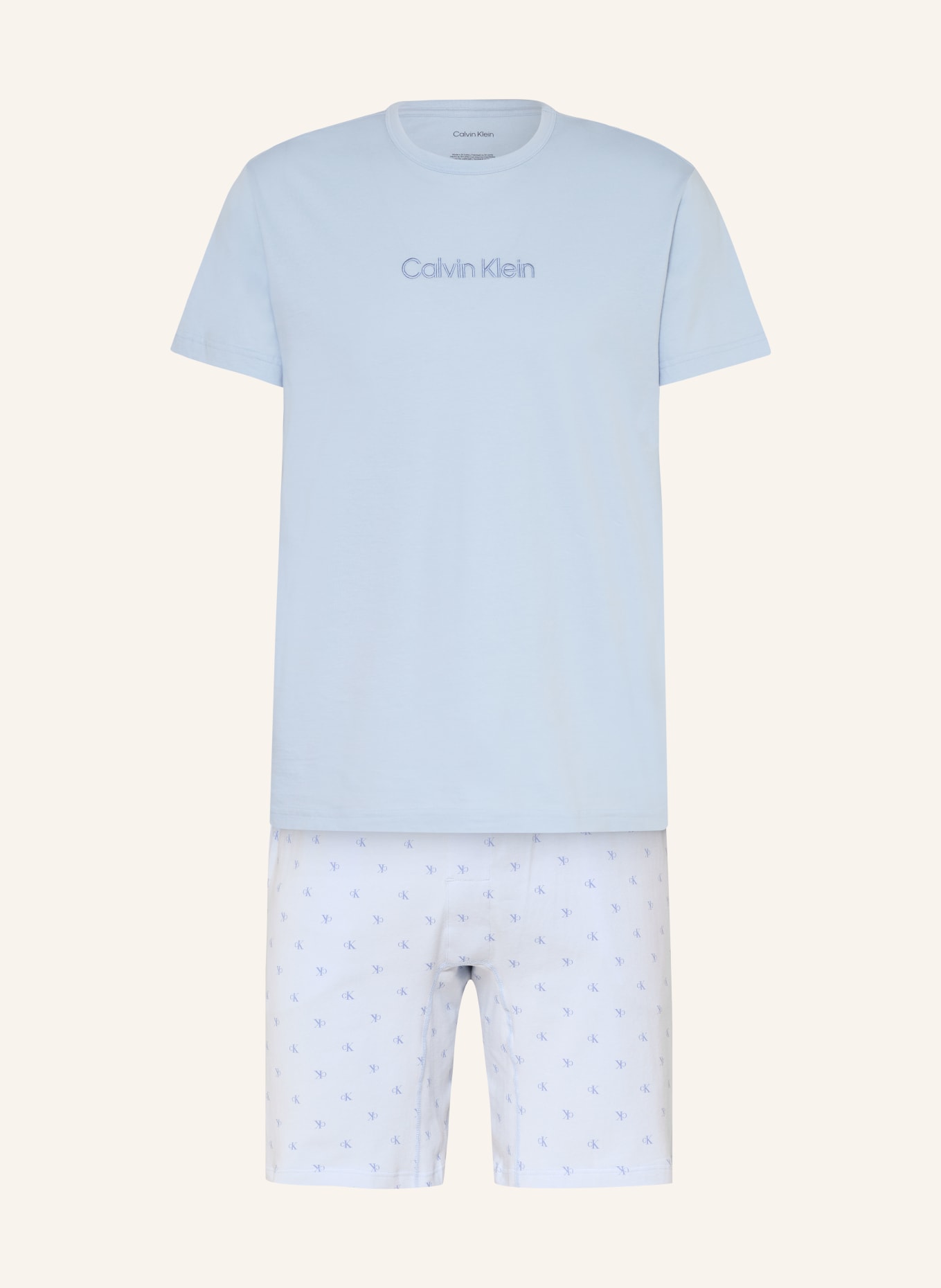 Calvin Klein Shorty pajamas: LIGHT BLUE