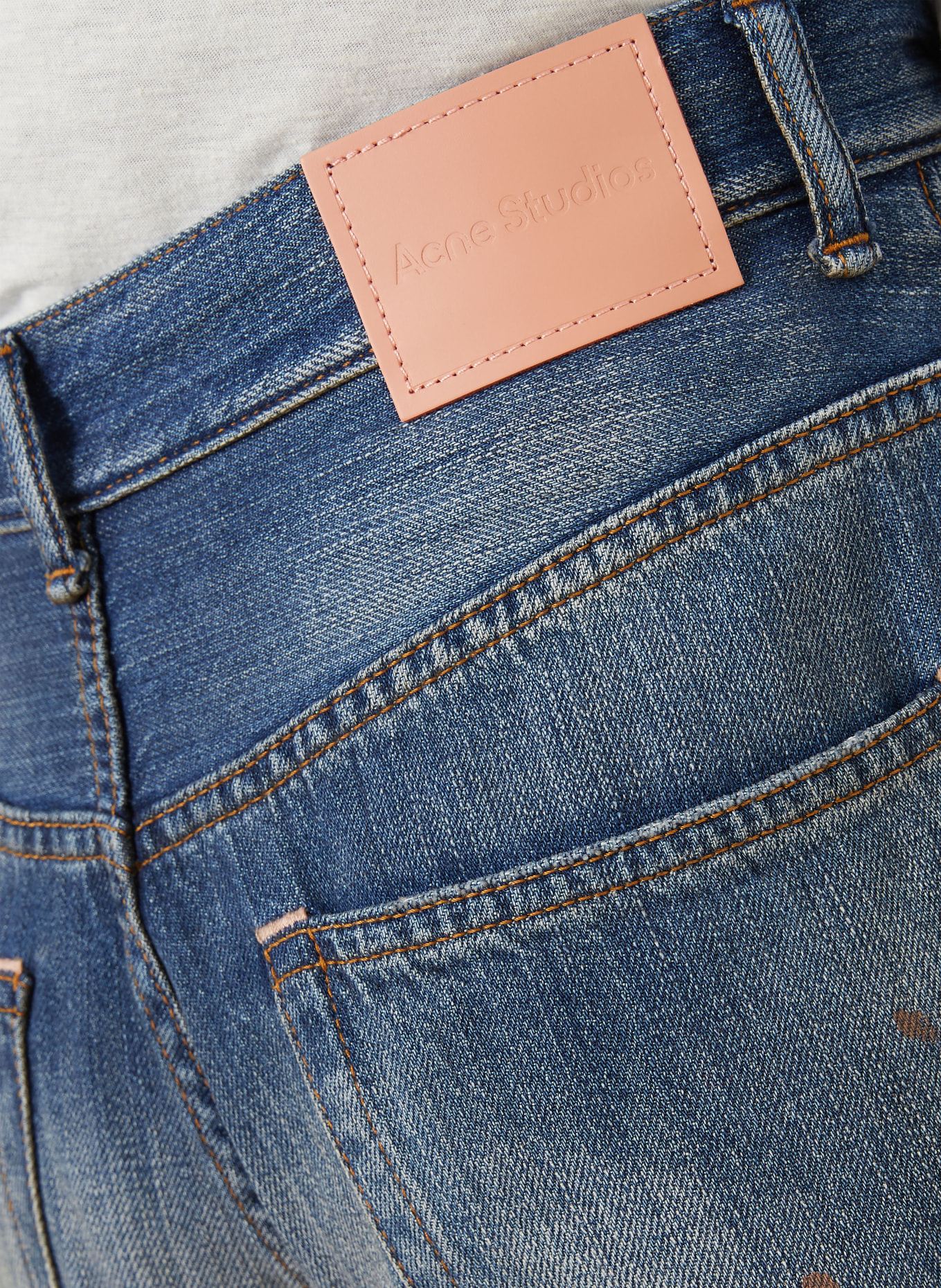 Acne Studios Džíny se širokými nohavicemi: 863 MID BLUE